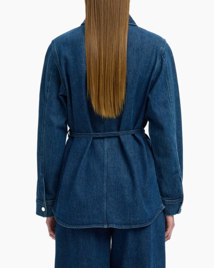 Blouse Relaxed Selma-noa Ls Denim Shirt Jeans