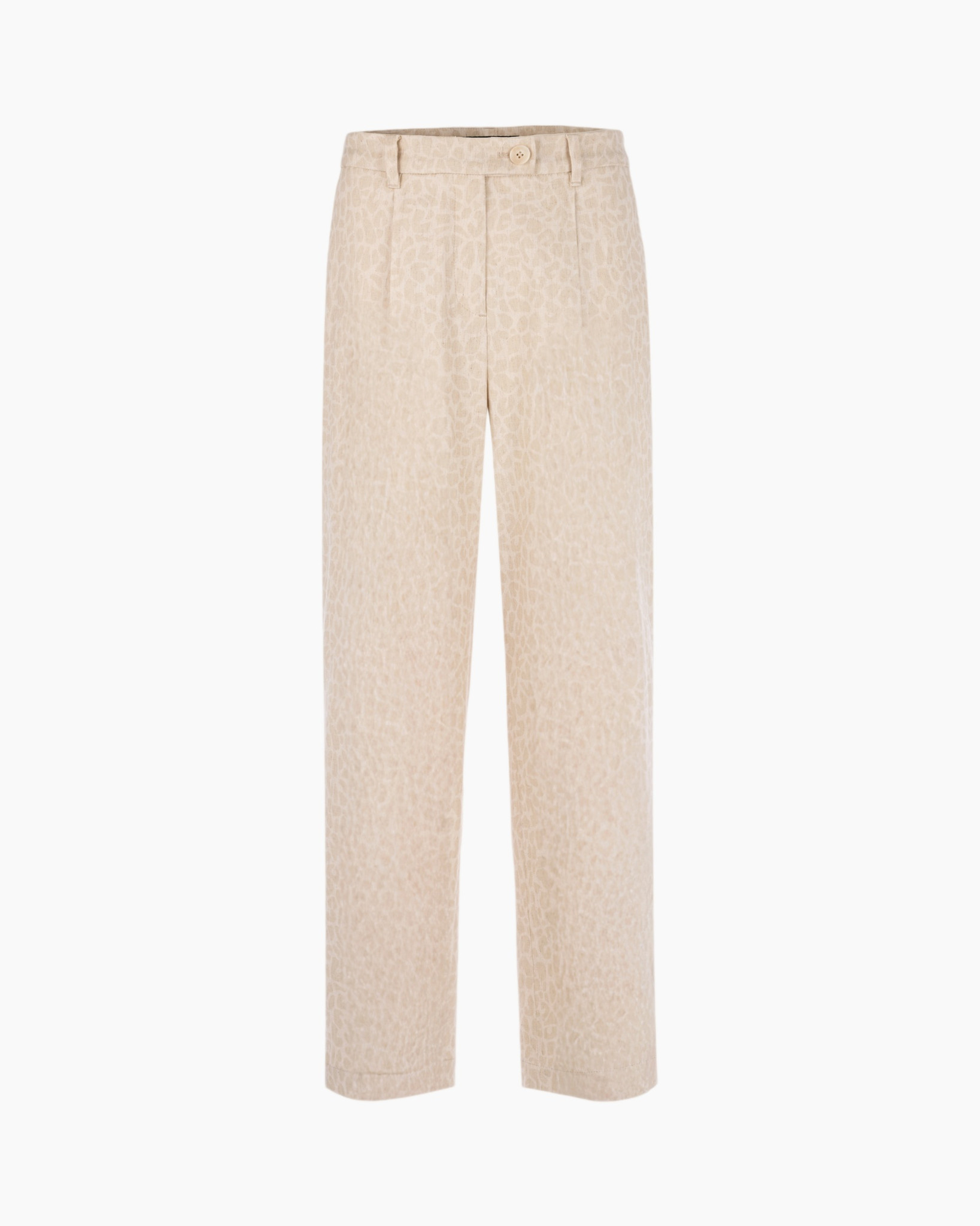 pants, trousers, beige, leopard print, high-waist