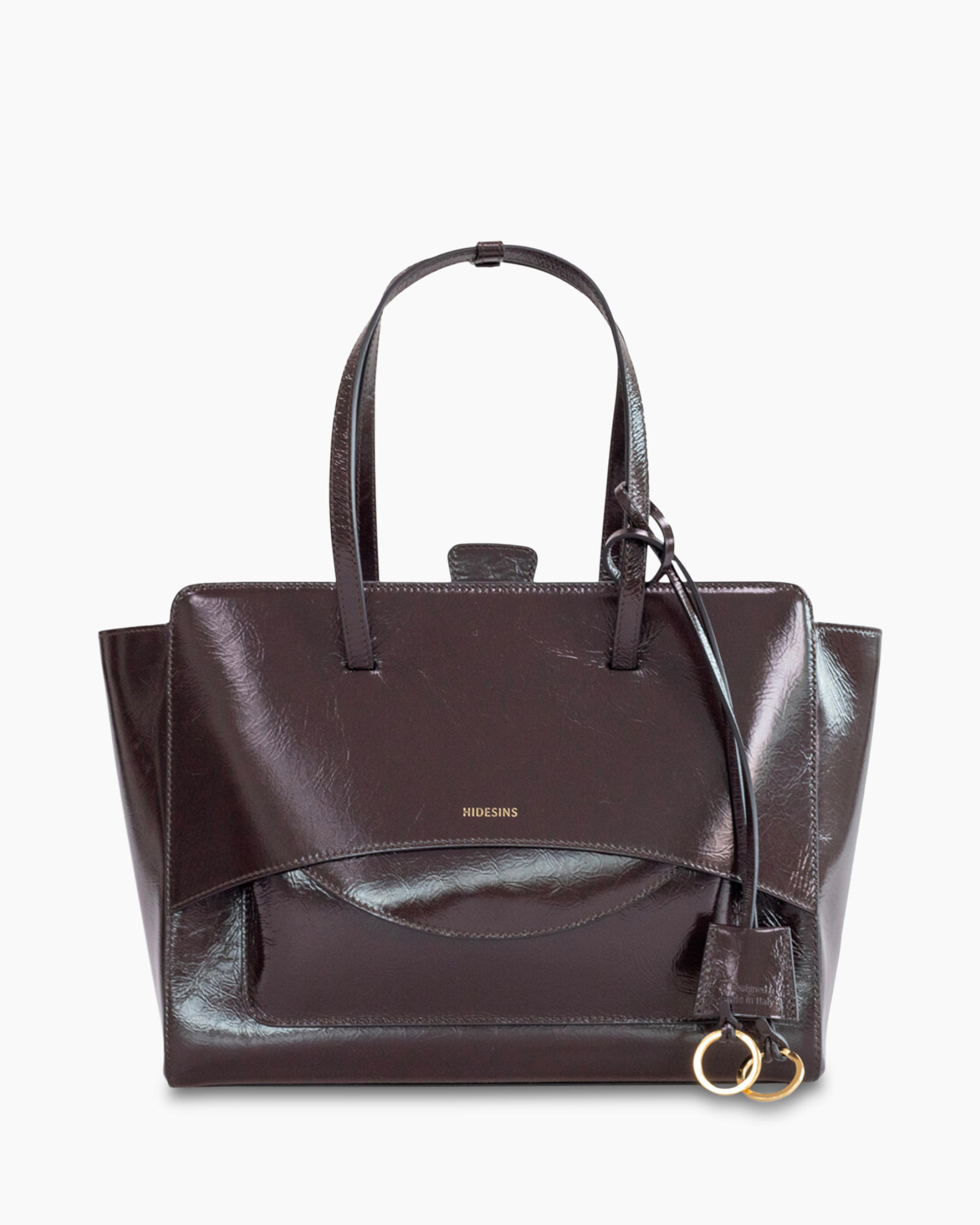 Schouder/hand Tas Flap L midden bruin