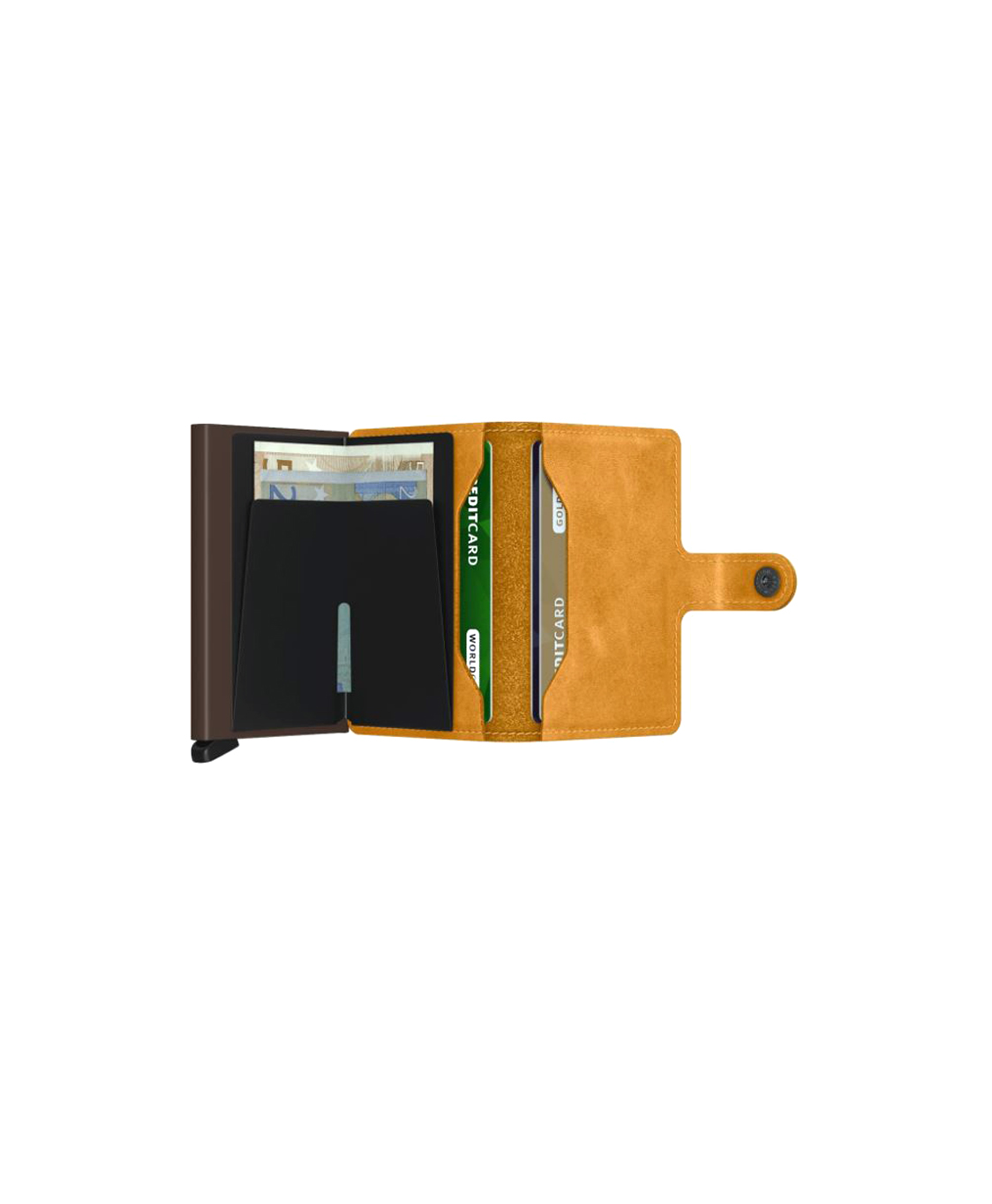 Secrid Diversen Slimwallet Vintage Ochre Geel dessin