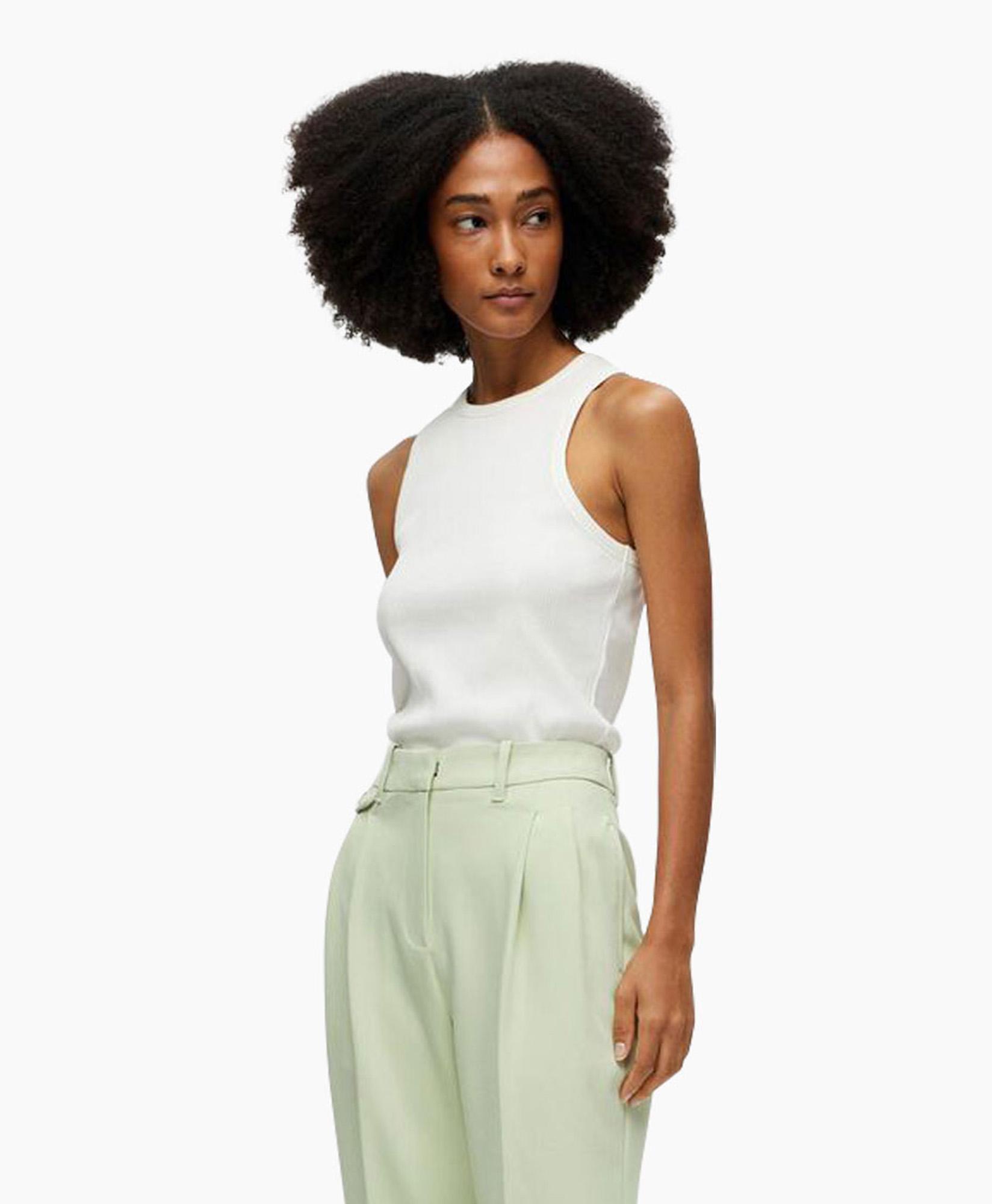 Top Anna O-neck Wit