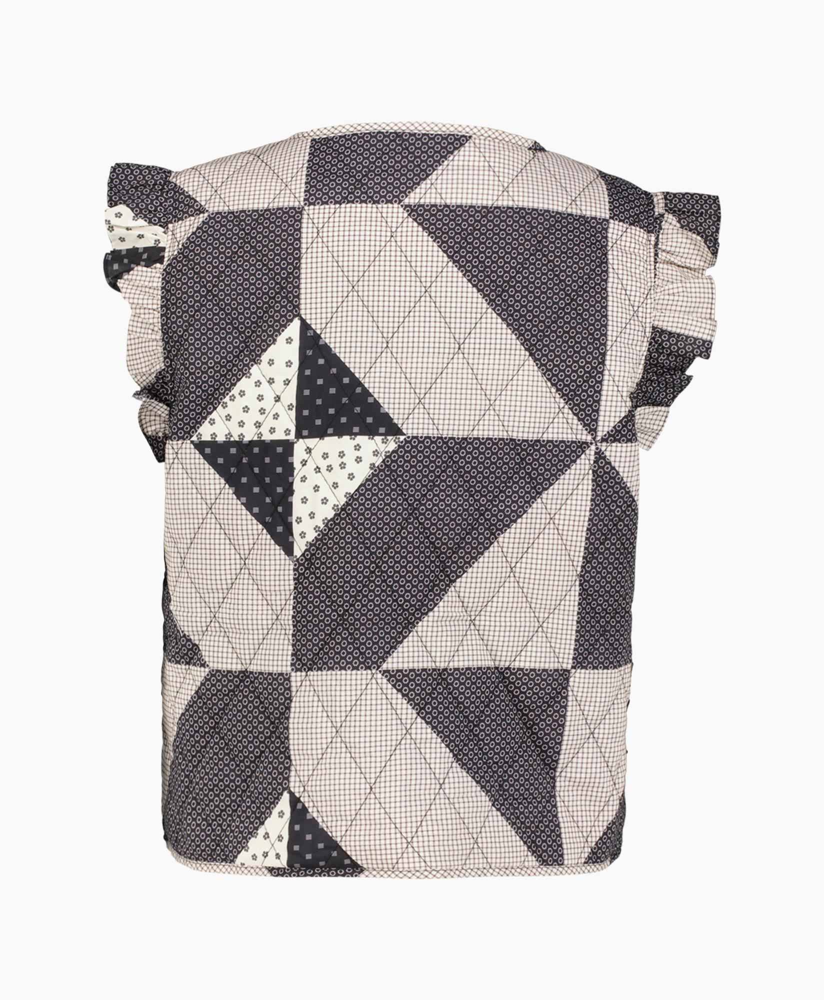Vest Patchie Quilt Blauw
