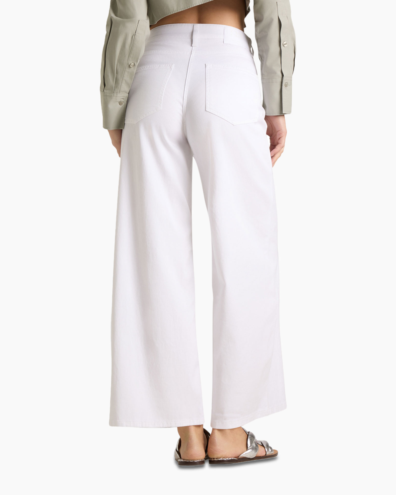 witte broeken, wijd uitlopende broek, hoge taille, linnenmix, zomer broek