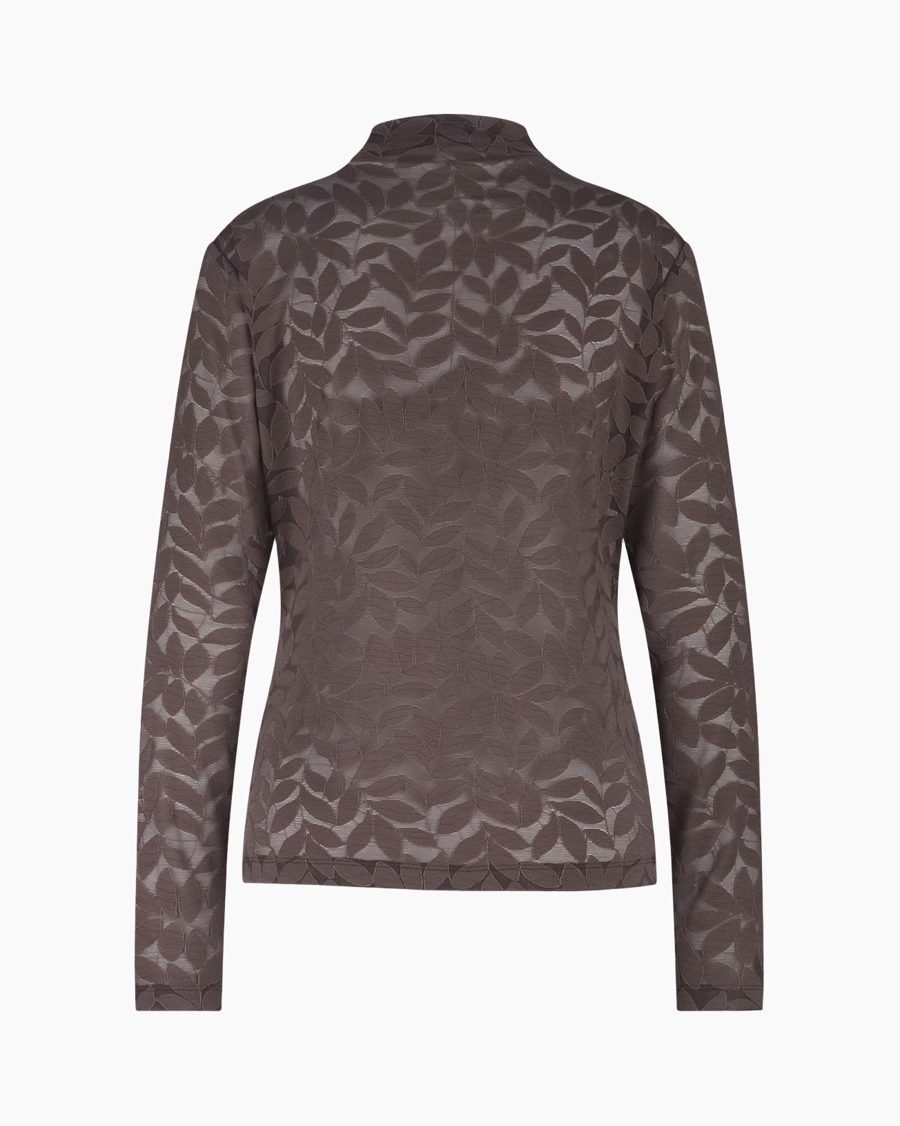 patroon, lint, langewol, turtleneck, top