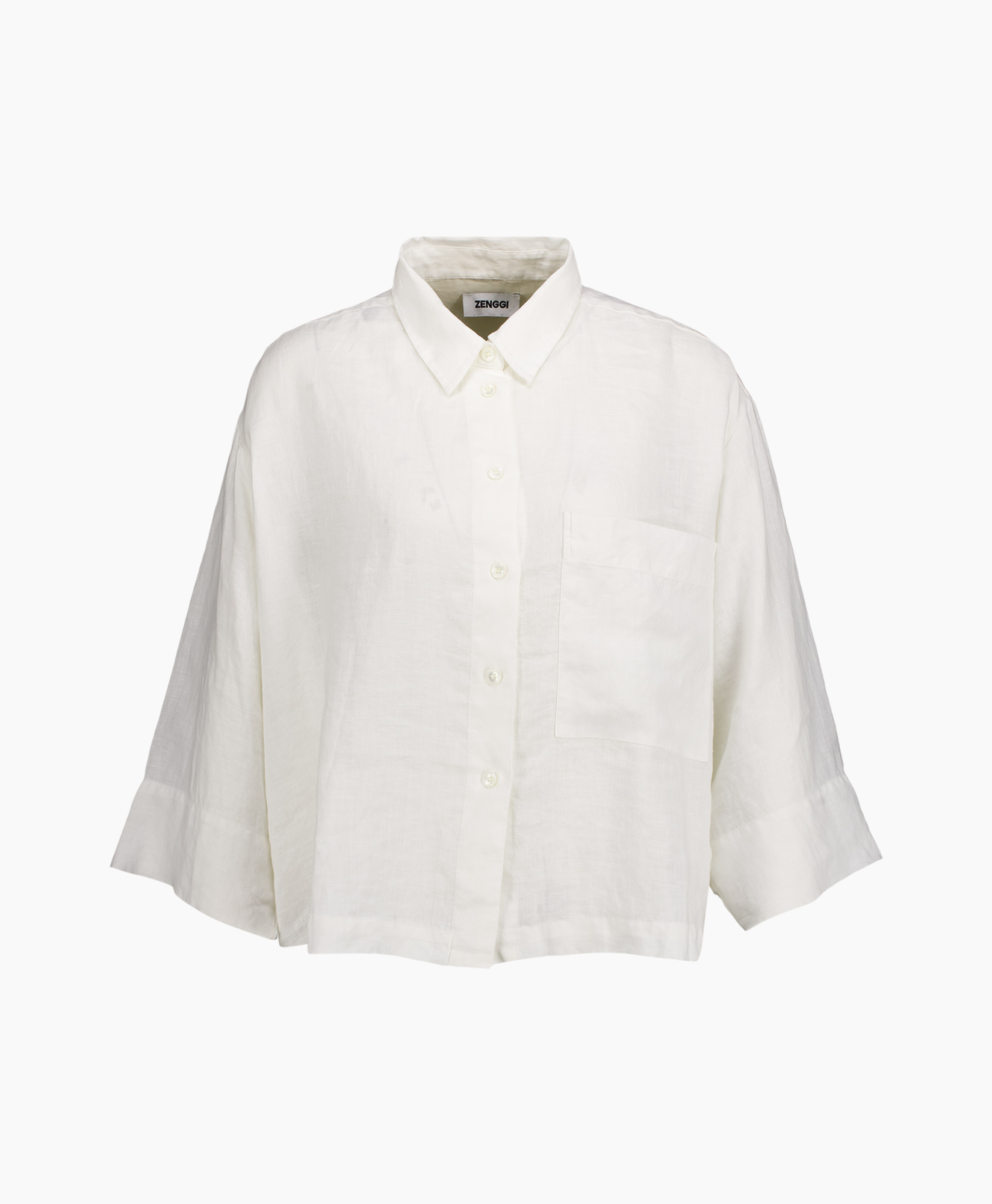 Blouse Washed Linen Wit