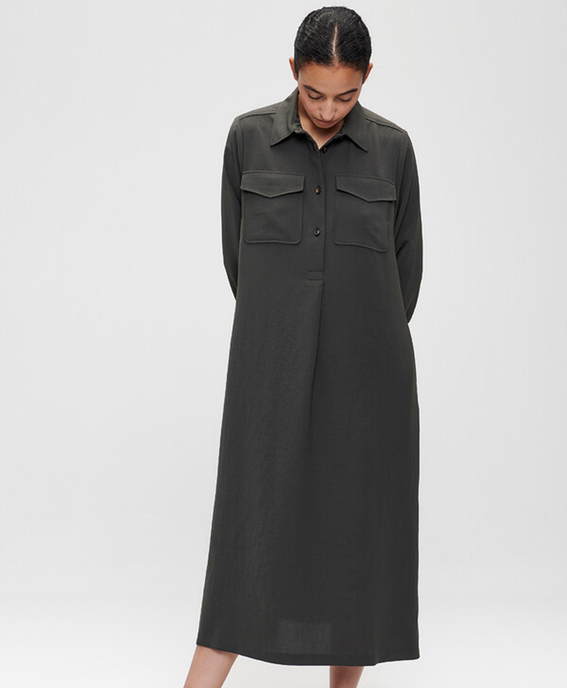 Zenggi Maxi Jurk Q01 1008 307 Donker Groen