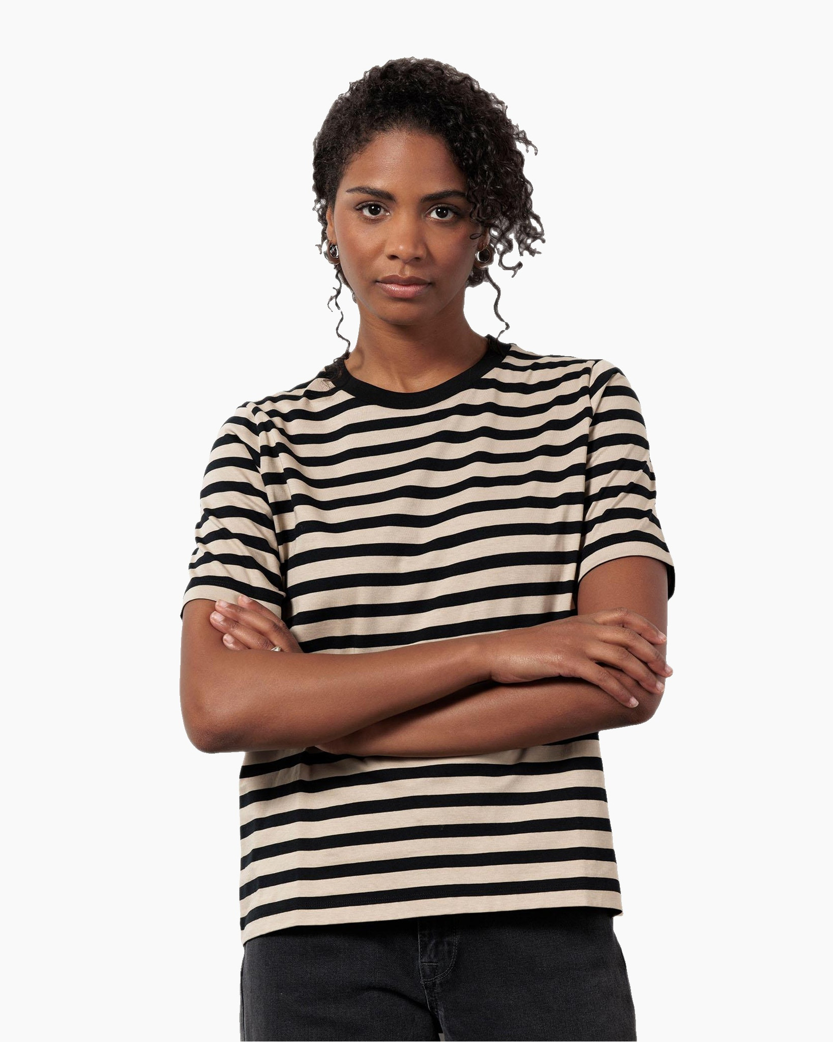 Top & T-shirt Kiari Stripe Beige