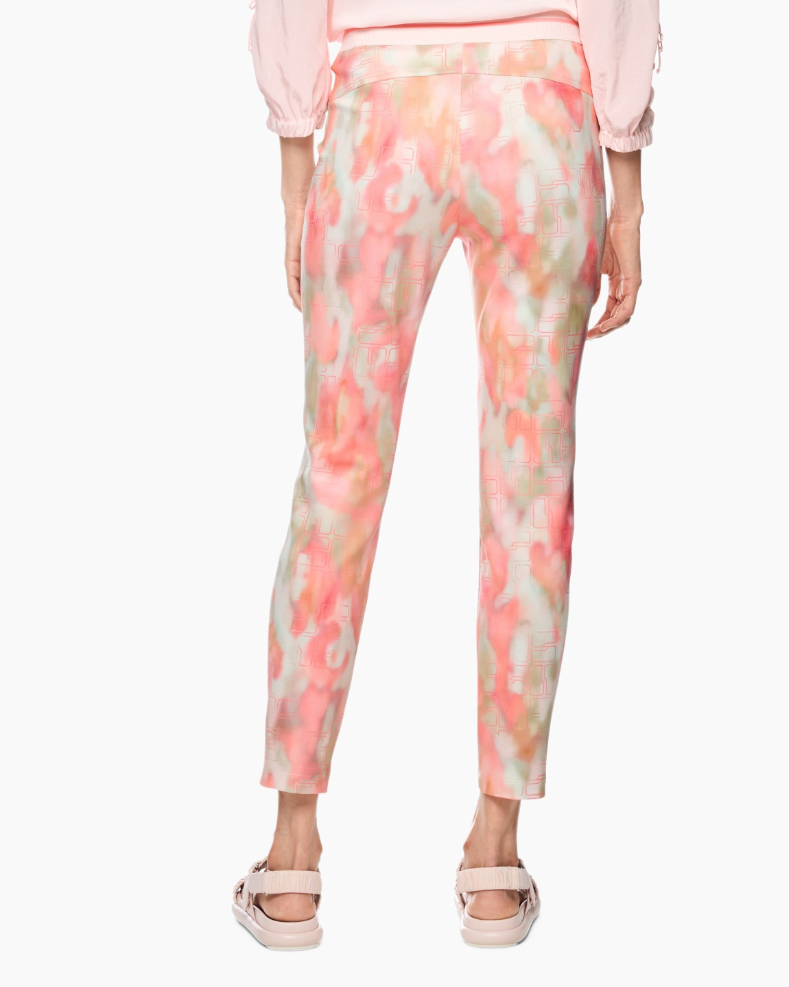 broek, tie-dye, pastel, casual, enkellengte