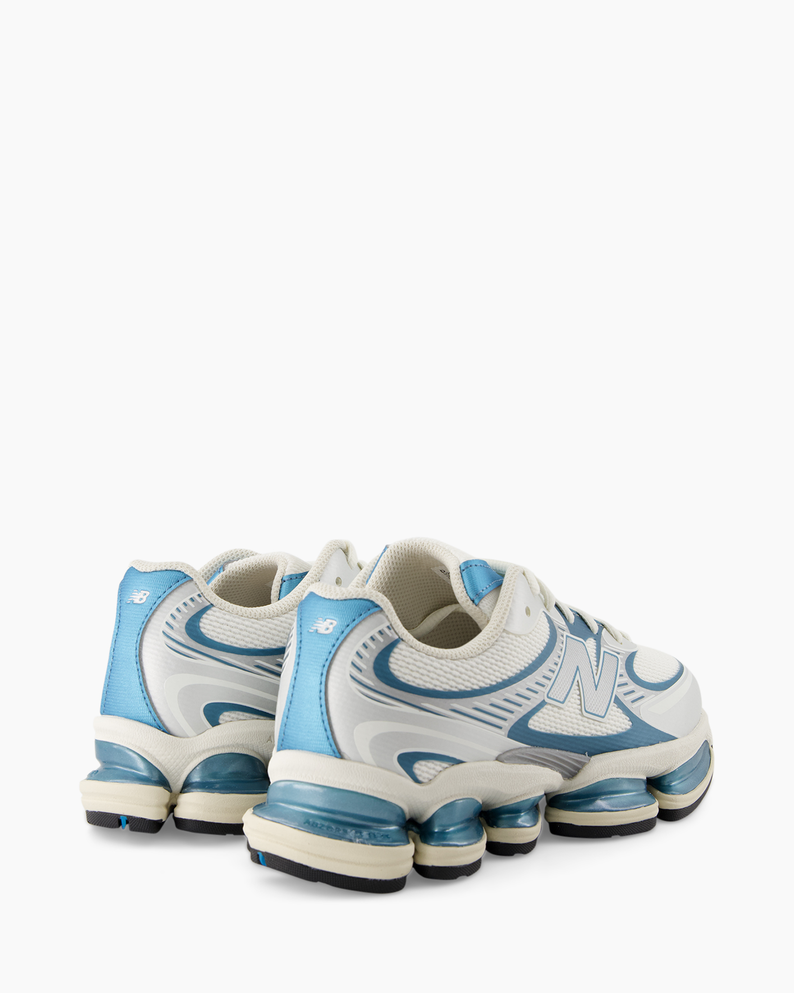 hardloopschoenen, sneakers, athletisch, blauw wit, mesh