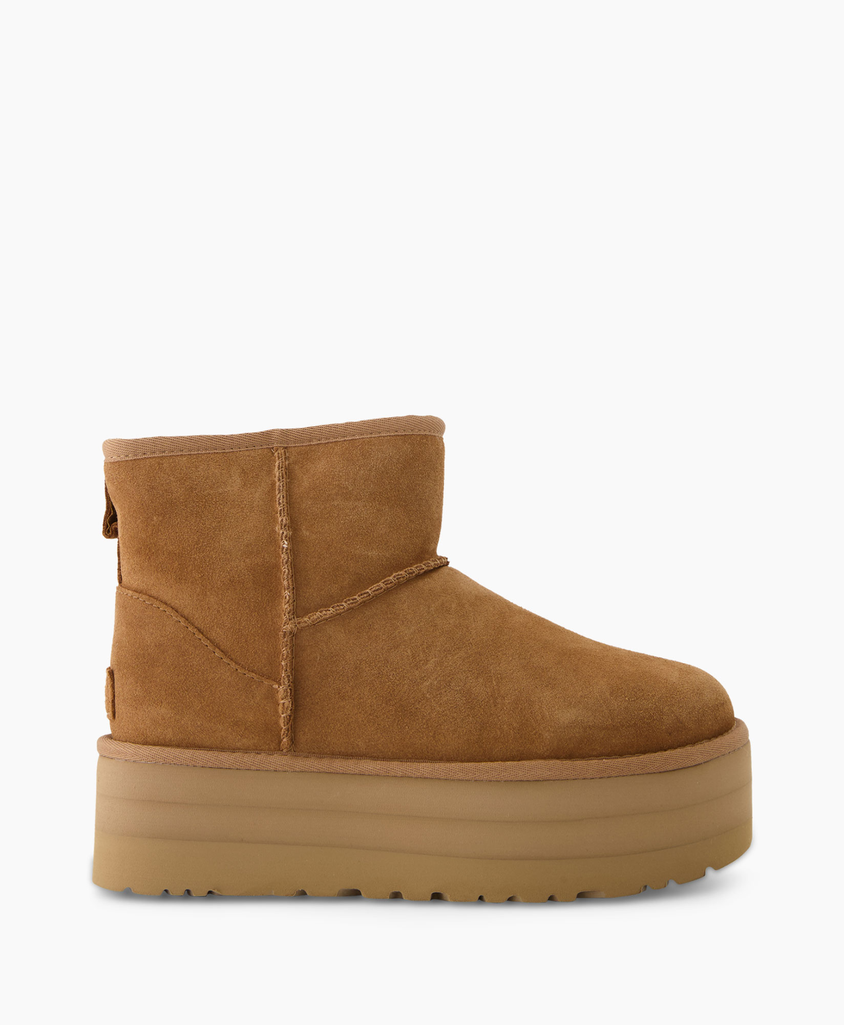 Ugg Enkellaars Classic Mini Platform Cognac