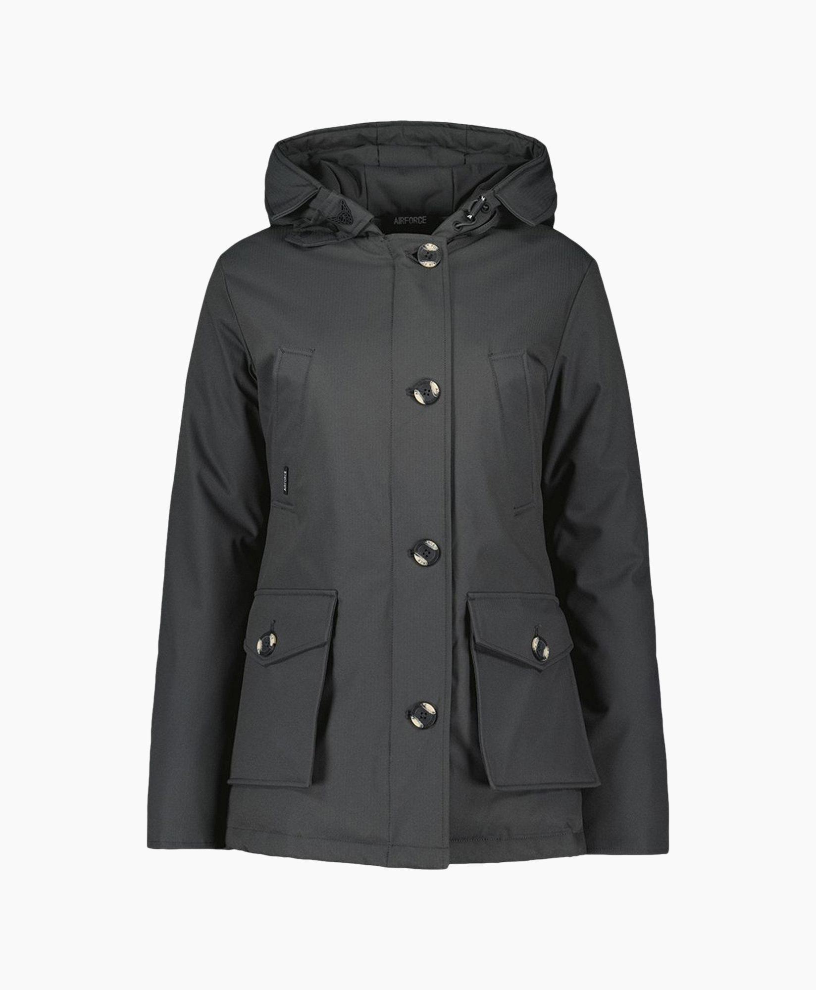 Parka 4 Pocket Donker Grijs