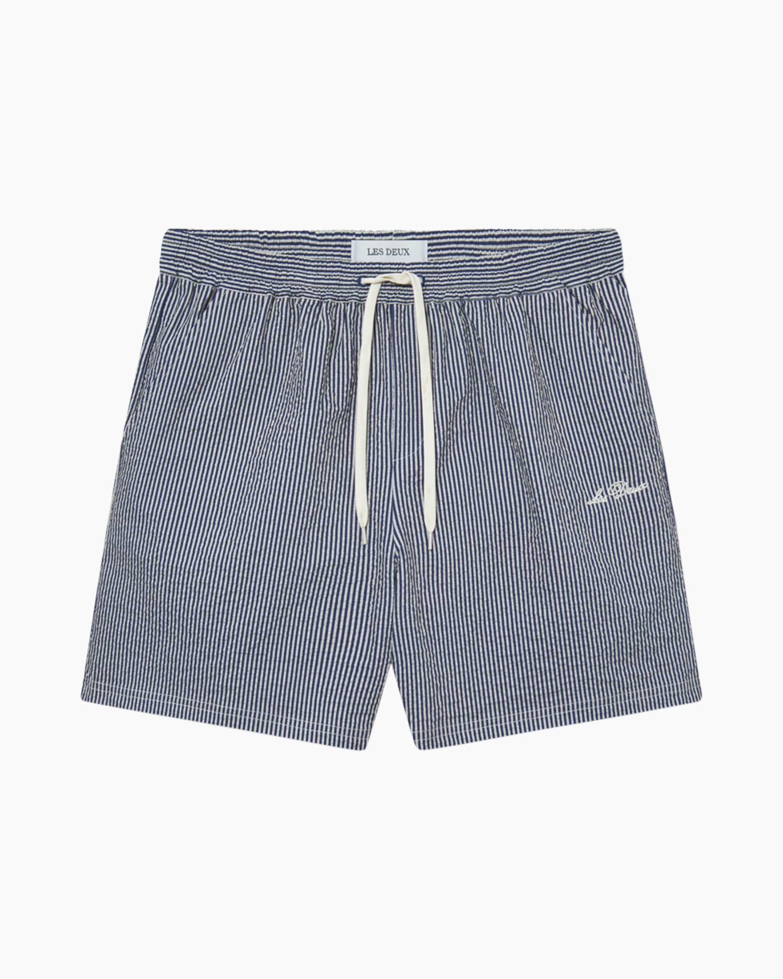 Zwembroek Stan Stripe Seersucker Blauw
