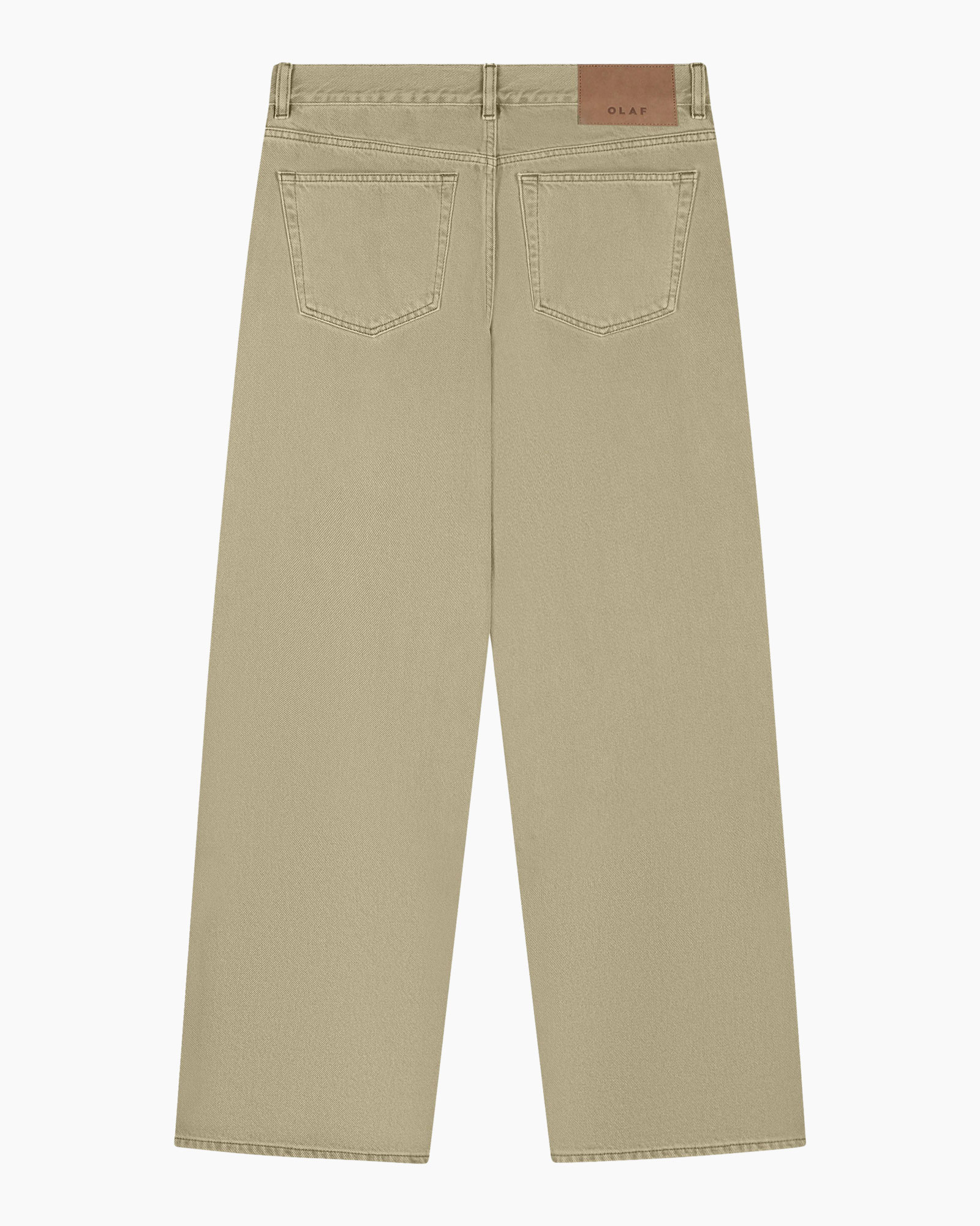 broek, khaki, beige, achterzakken, casual pasvorm