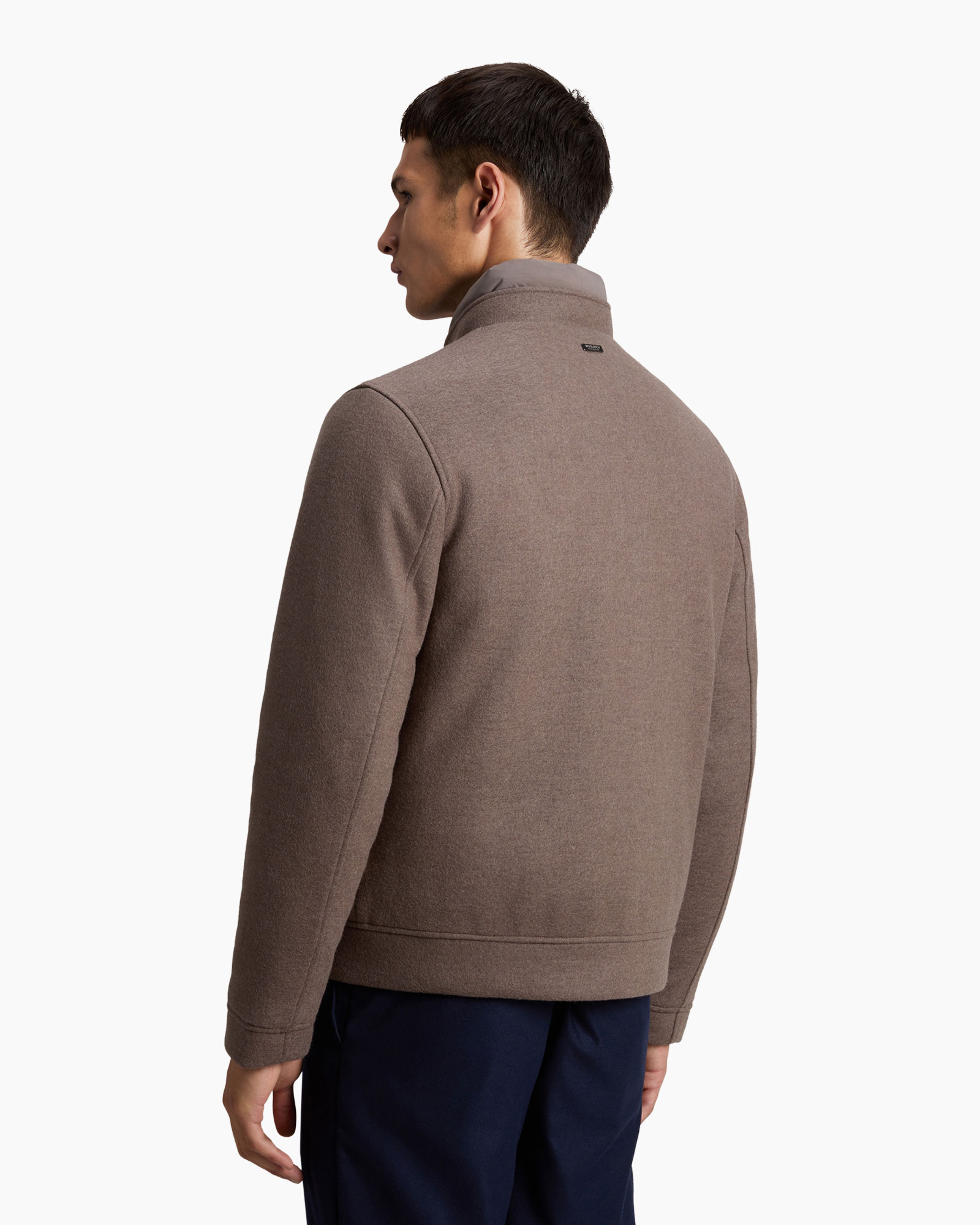 Jack Knitted Wool Shirt Grijs