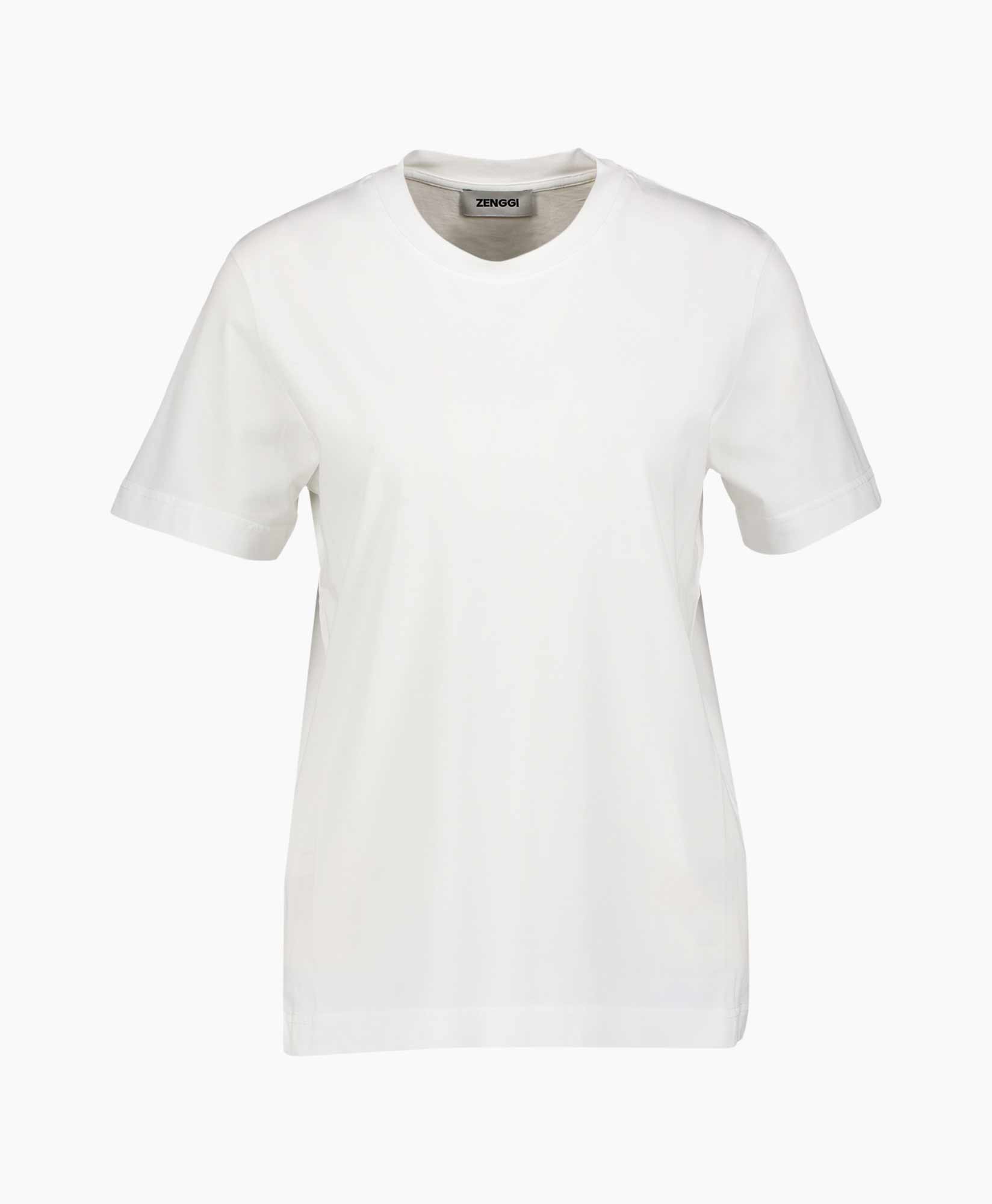 T-shirt Korte Mouw Org Cot Short Sleeve Wit