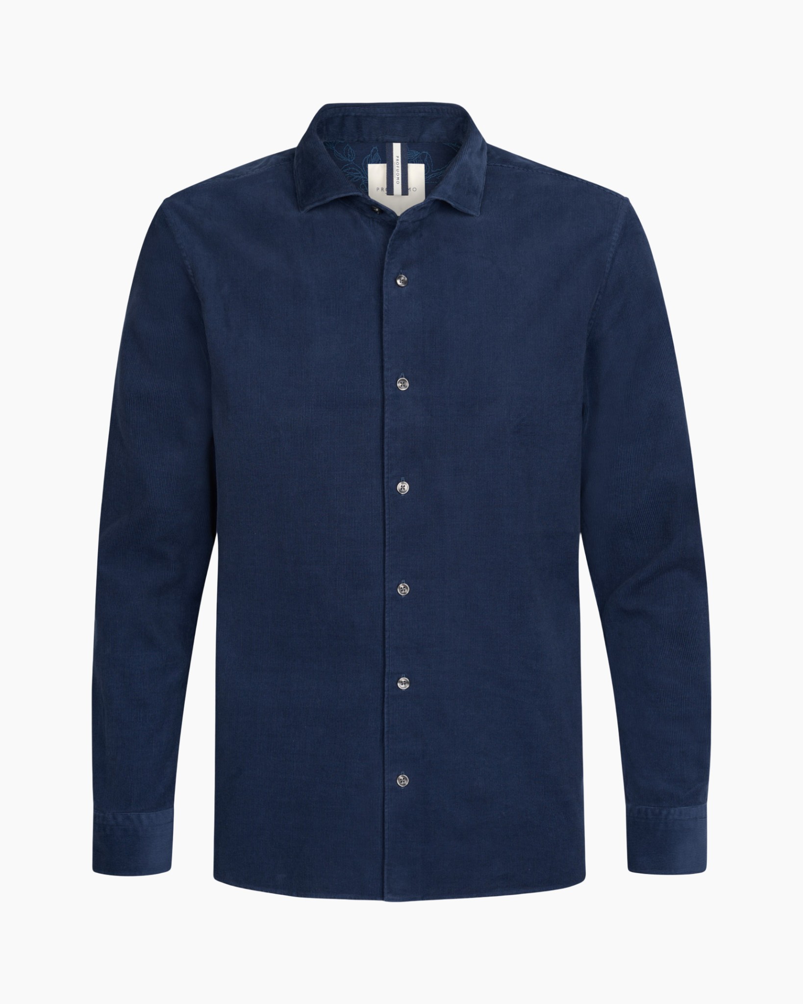 hemd, lange mouwen, knopen shirt, corduroy, marineblauw