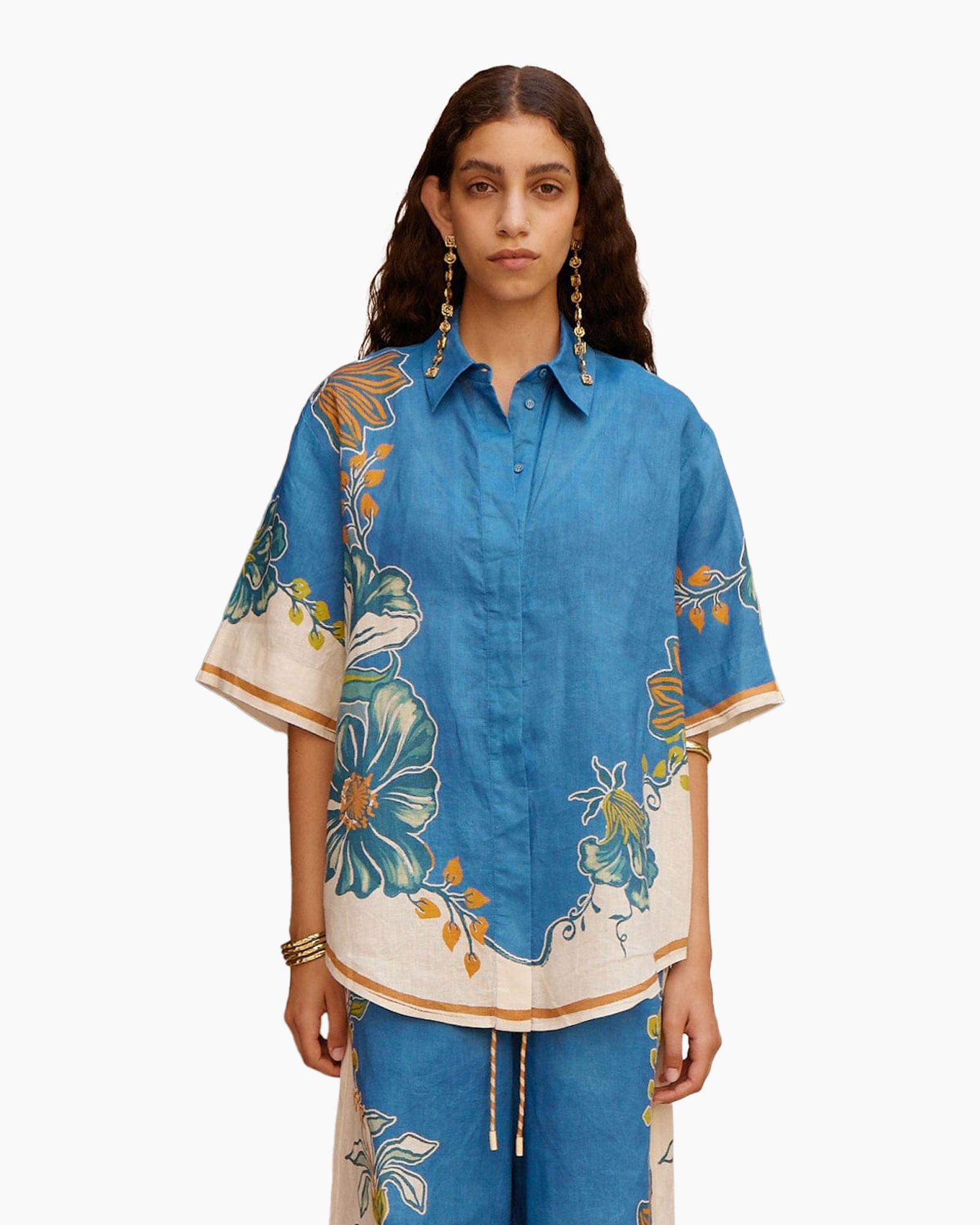 Top Luda midden blauw