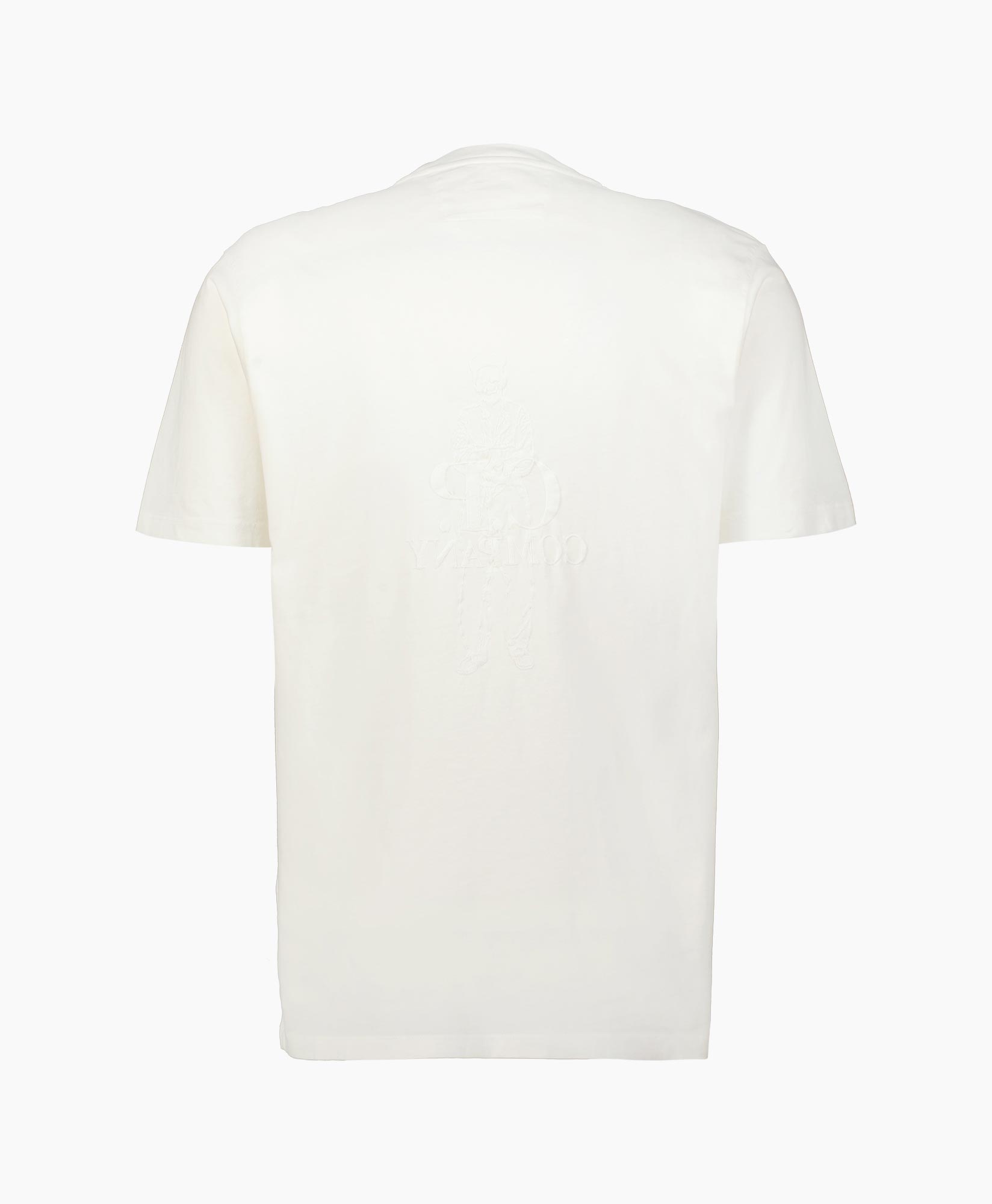 T-shirt Korte Mouw Jersey Artisinal Card Wit