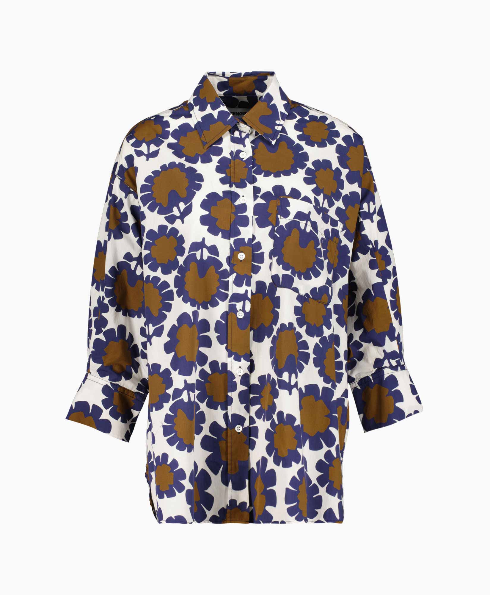 Zenggi Blouse R04-1019-814 Blauw dessin