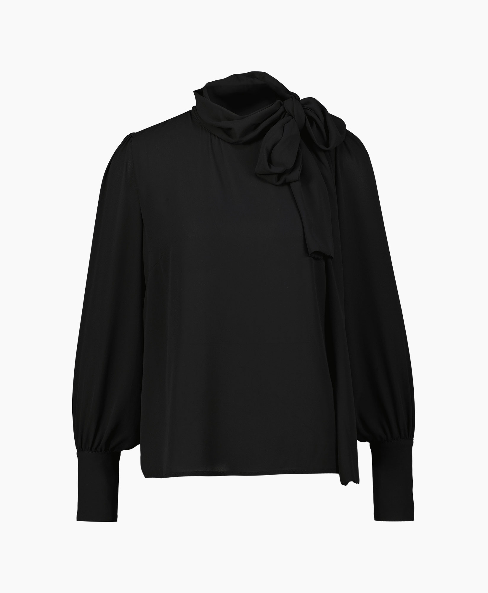 Liu Jo Blouse Ecs Tunica C/fiocco Zwart