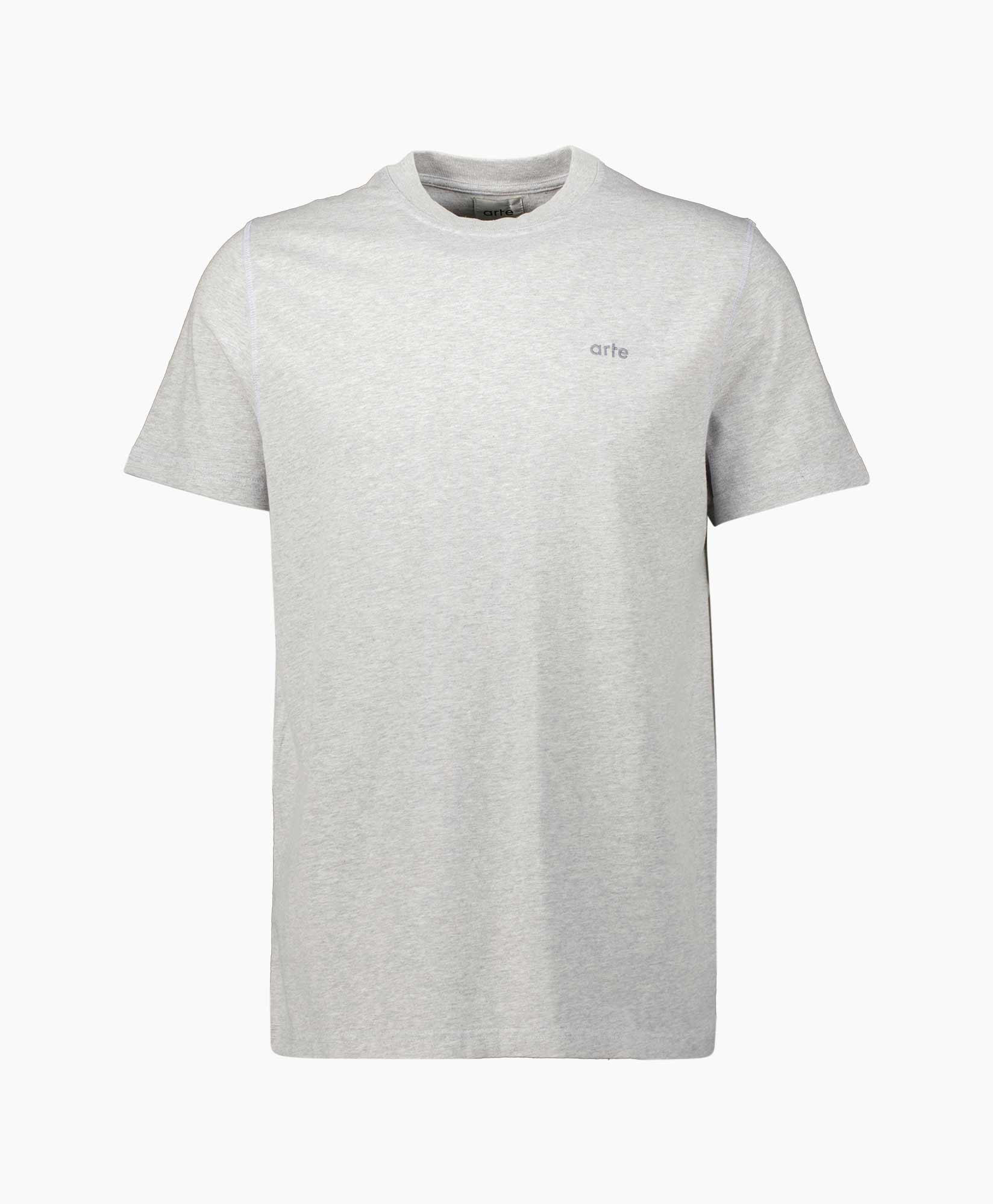 Arte Antwerp T-shirt Korte Mouw Back Crooked Heart Grijs