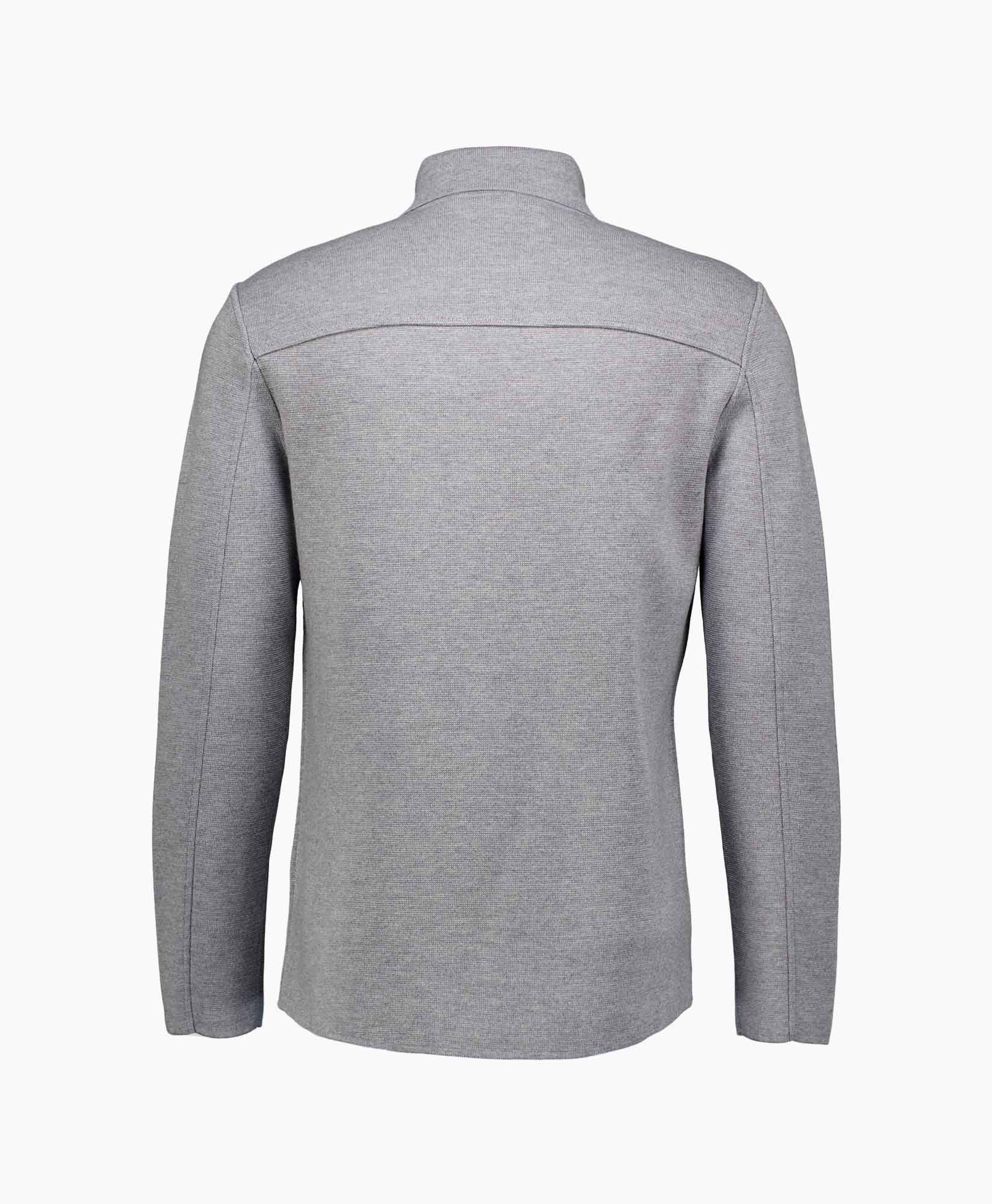 Overshirt Knitted Wol Licht Grijs