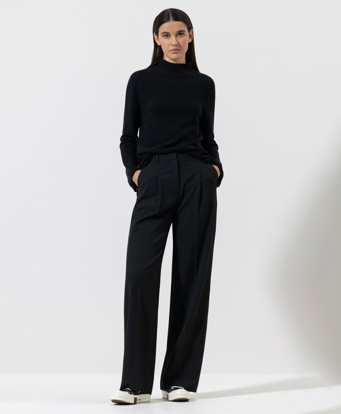Luisa Cerano Broek 678510/3453-0 Zwart dessin