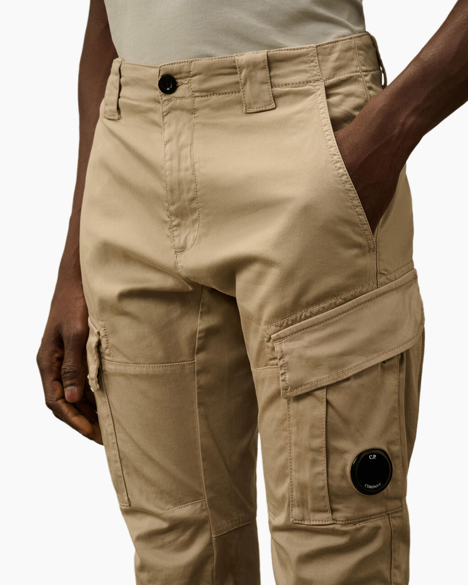 Cargobroek Stretch Sateen Cargo Lens Groen