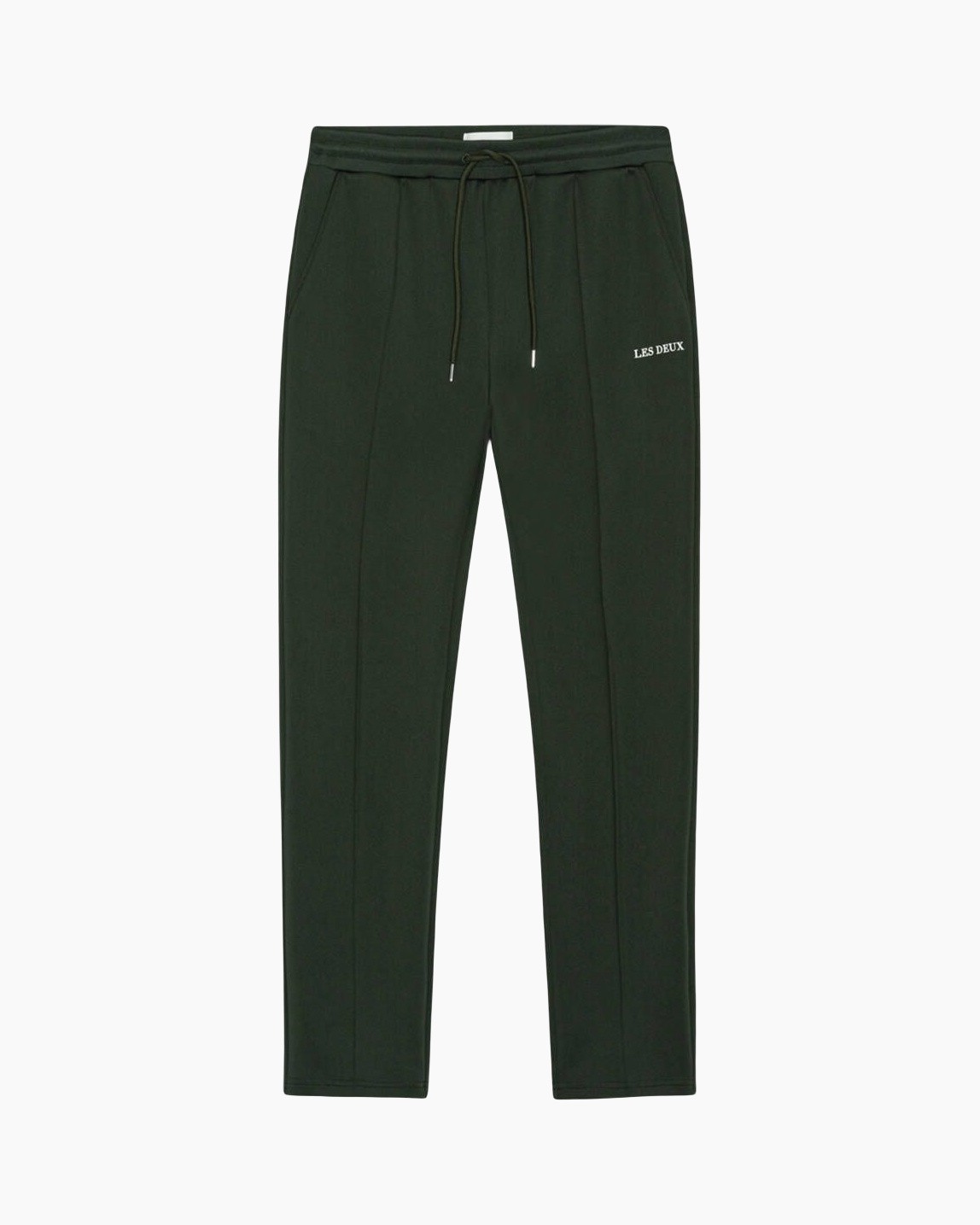 broek, sleep-koord, elastische taille, groen, slim-fit