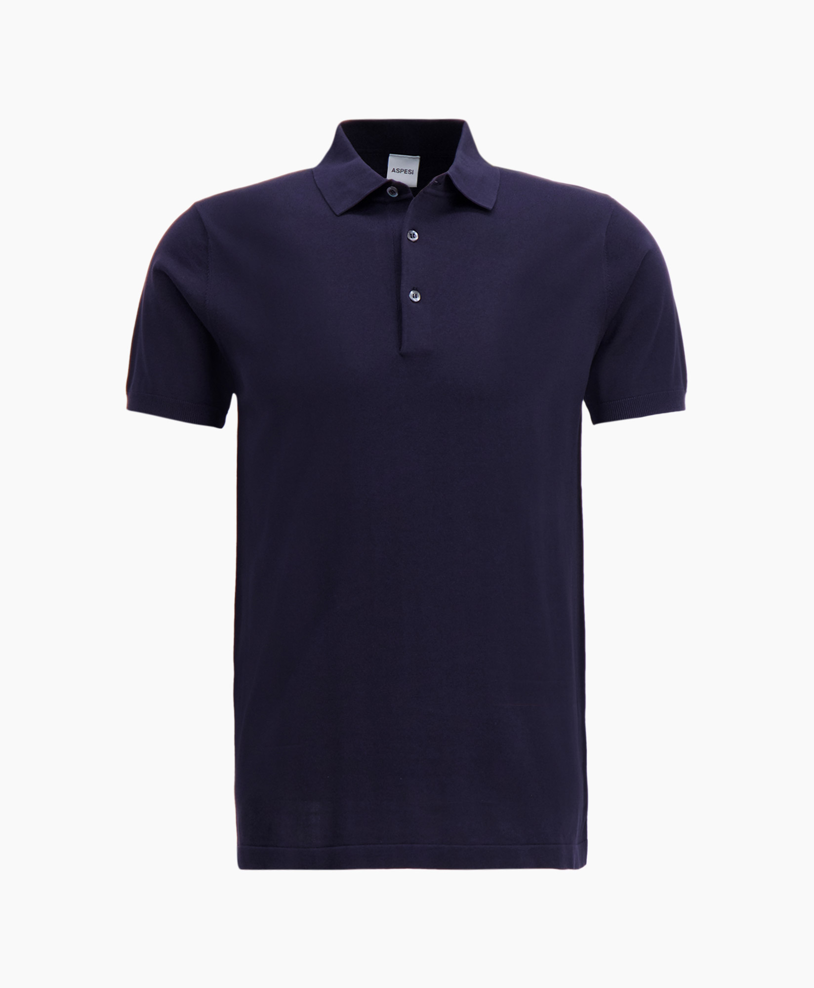 Aspesi Heren Polo Mod.m040 Blauw