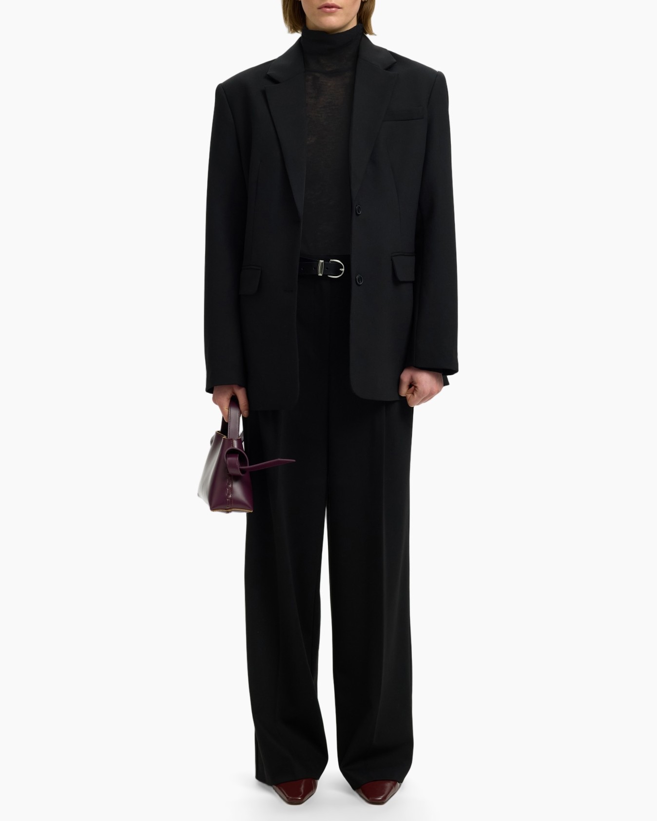 blazer, pakpak, zwart, coltrui, broeken