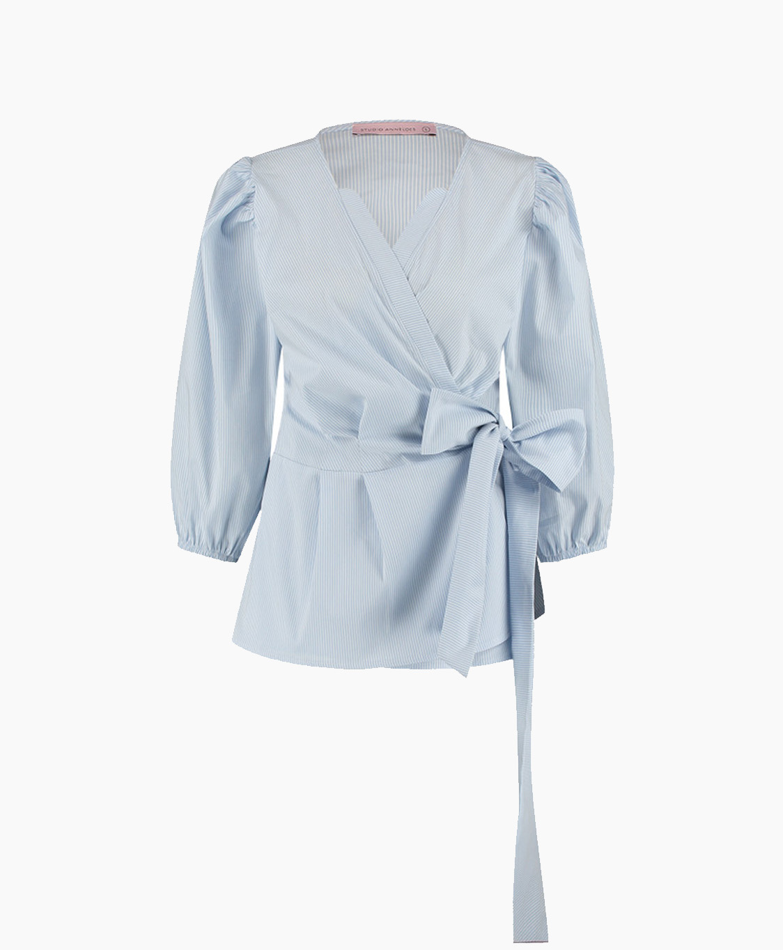 Studio Anneloes Blouse Joya Stripe Blouse Licht Blauw