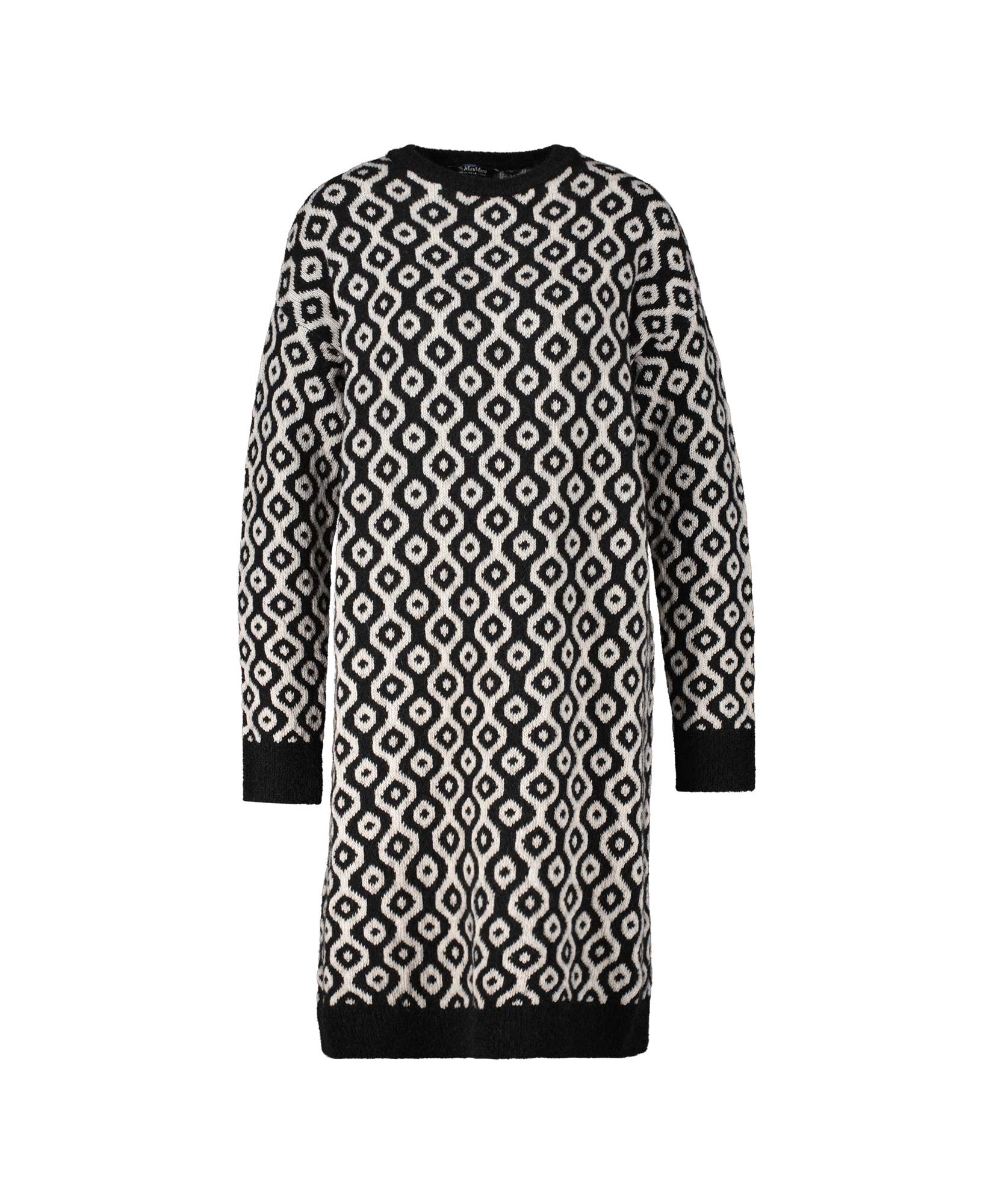 S Maxmara Jurk Cadine Zwart dessin