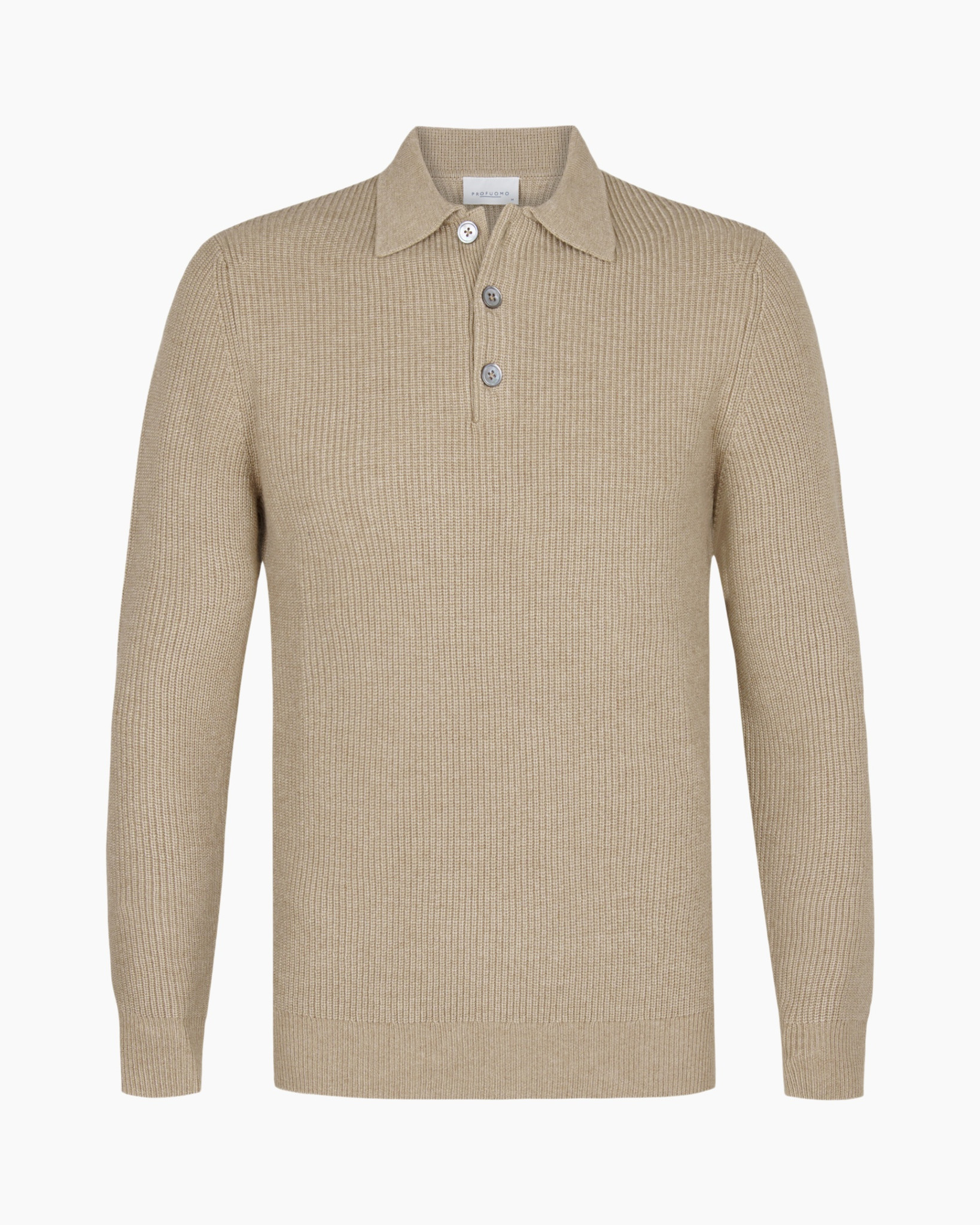 Trui Polo Ls Beige Beige