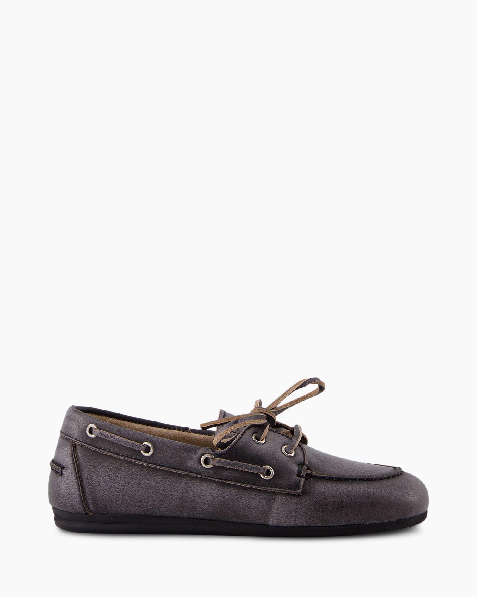Loafer Boat Brushed Zwart