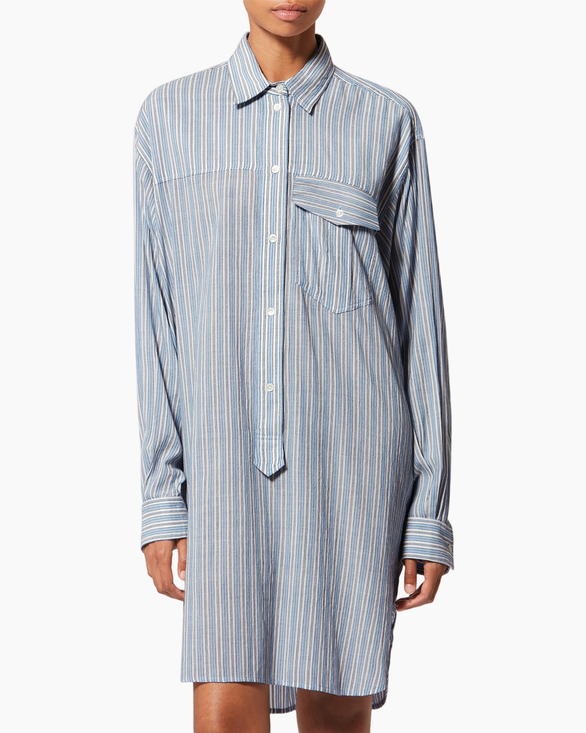 shirt, dress shirt, striped, button-down, pocket