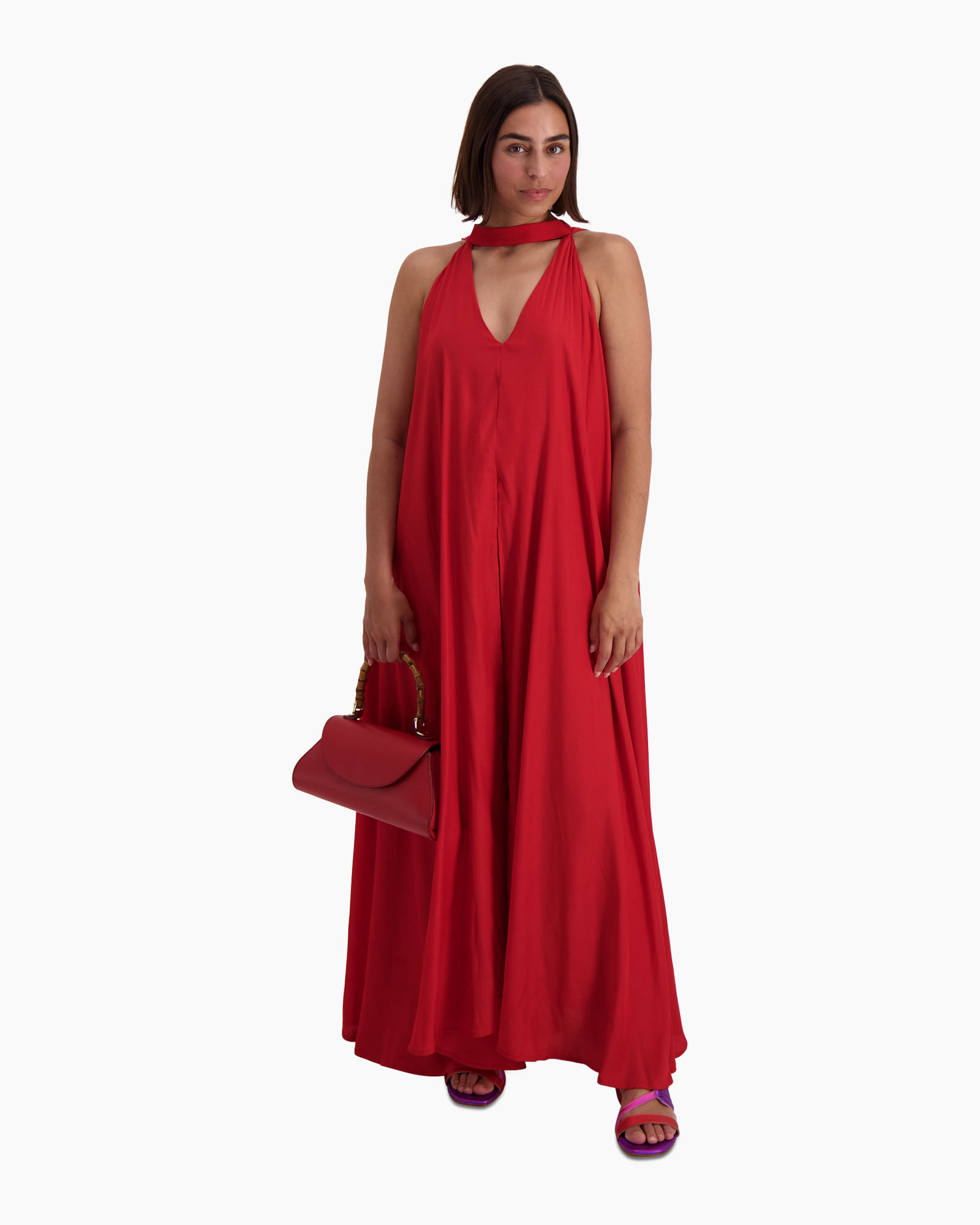 Maxi Jurk Grone Bordeaux