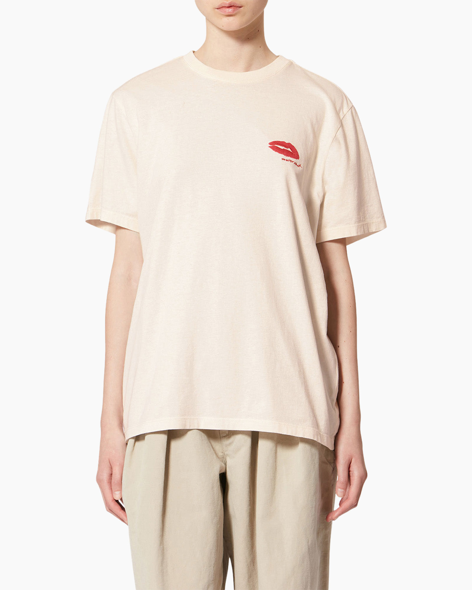 T-shirt Korte Mouw Zewel-gb Ecru