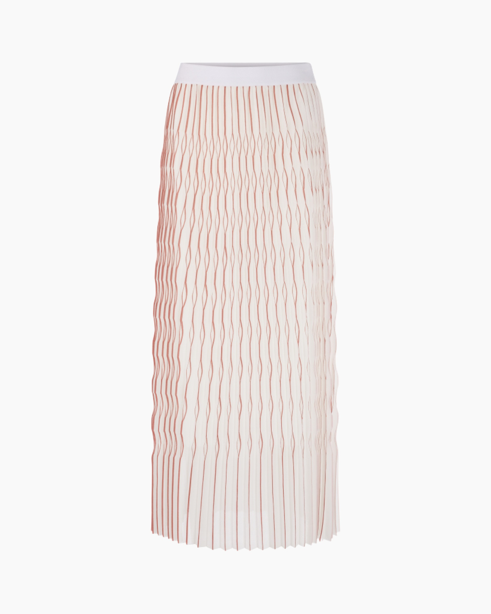 skirt,  pleated,  midi,  striped,  pink