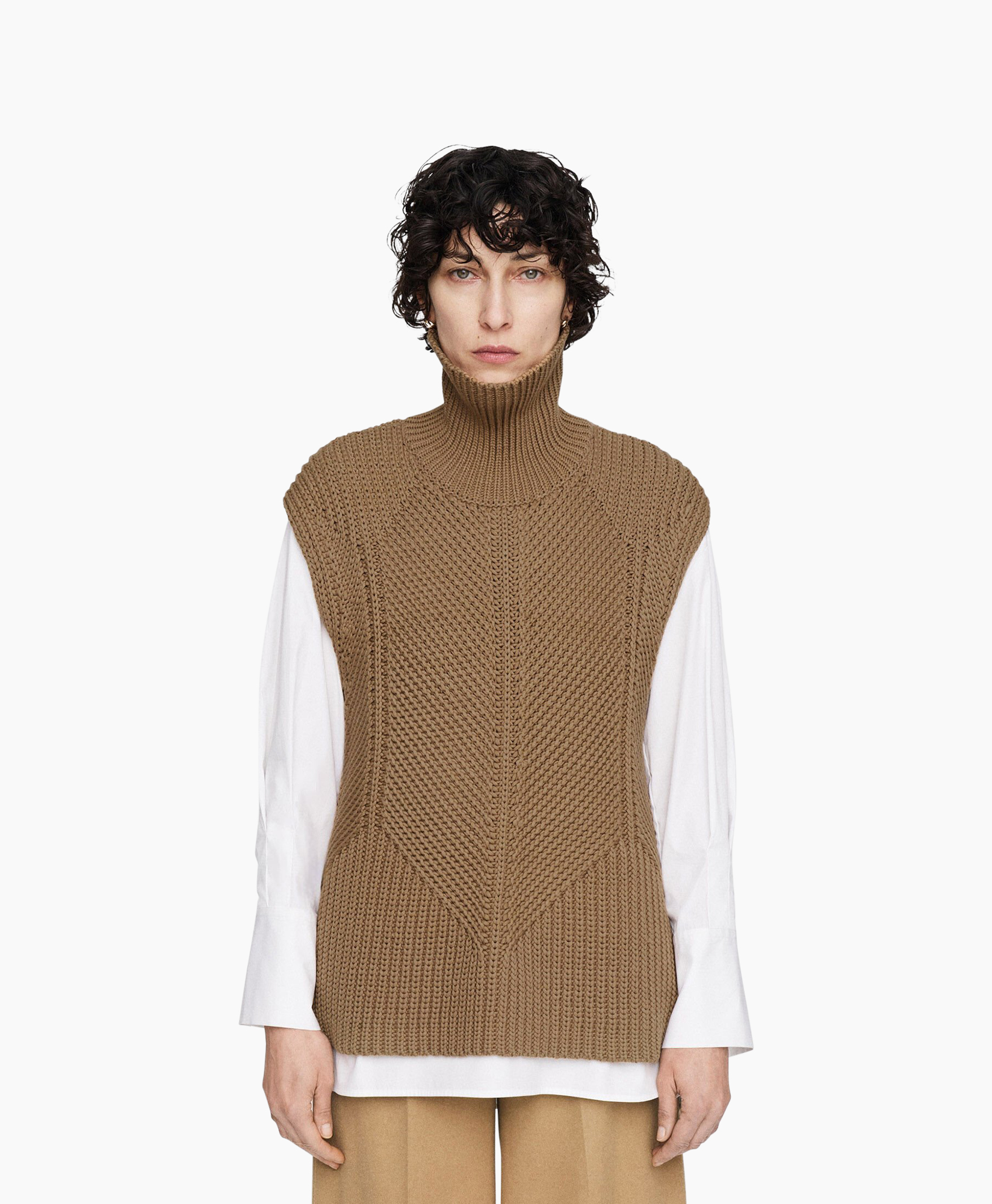 Spencer Mix Media Knit Beige