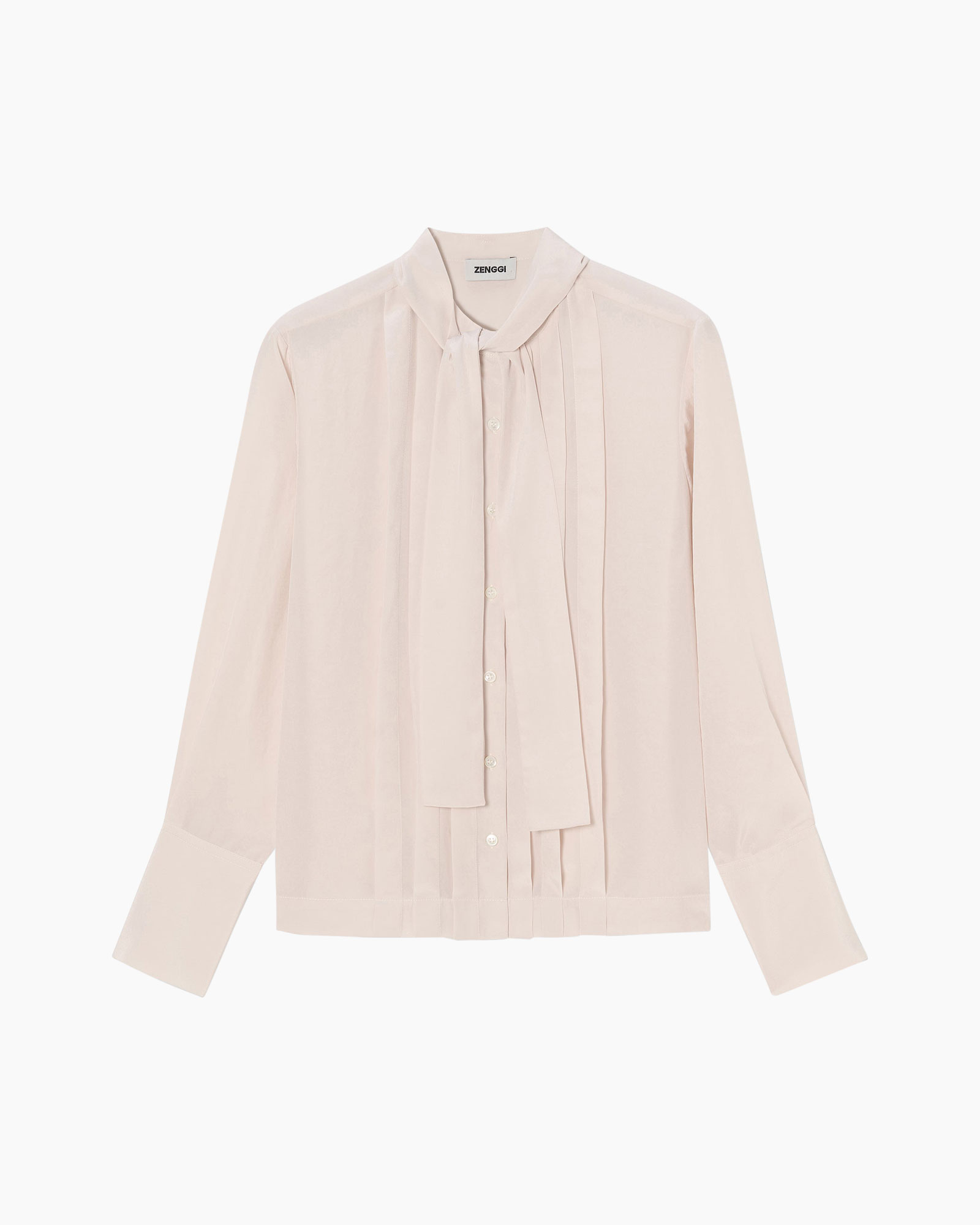 blouse, plooien, roze, knopen-kraag, knoopsluiting