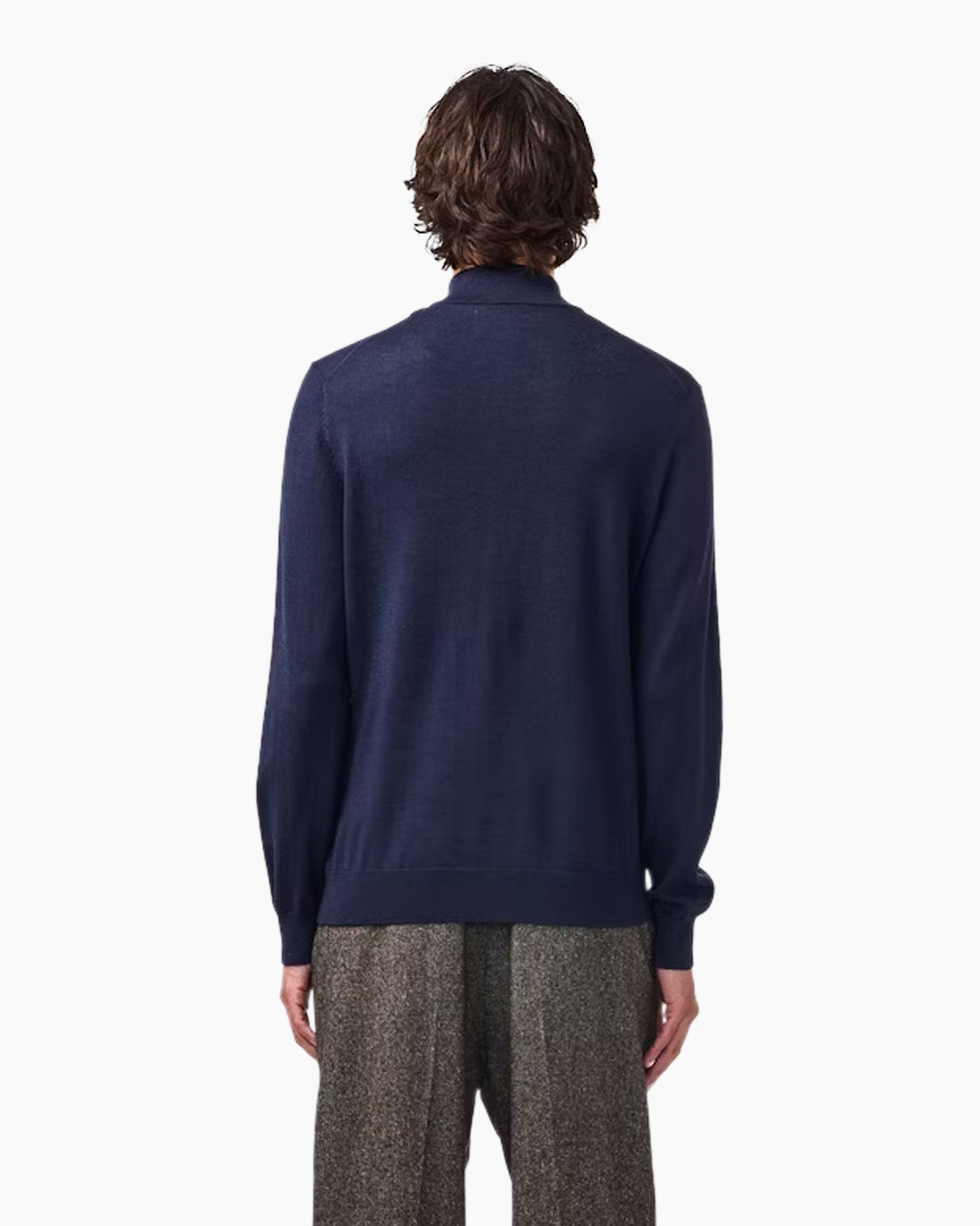 Pullover Sergio Zip Mock 6605 Donker Blauw