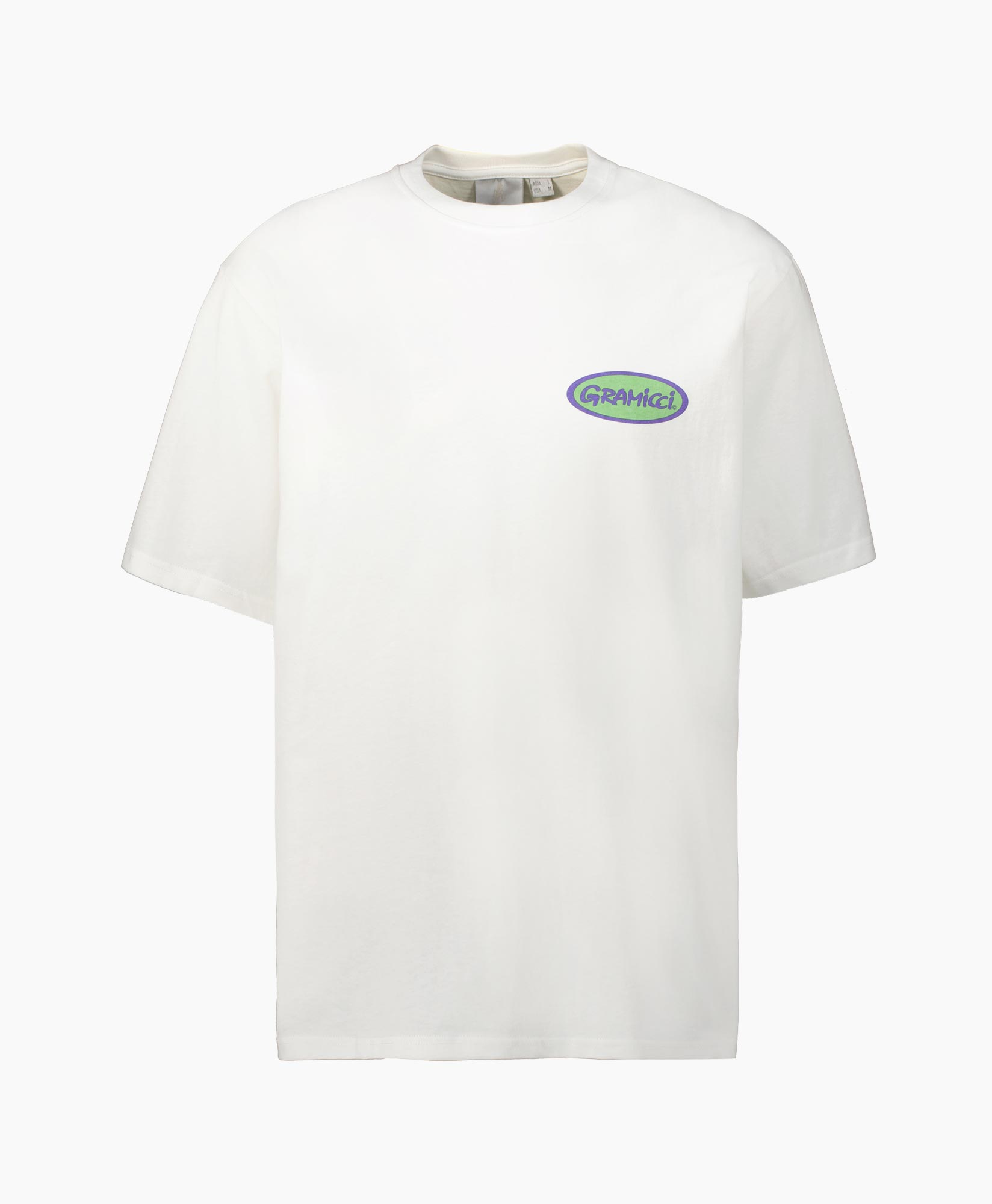 T-shirt Korte Mouw Grammici Oval Wit