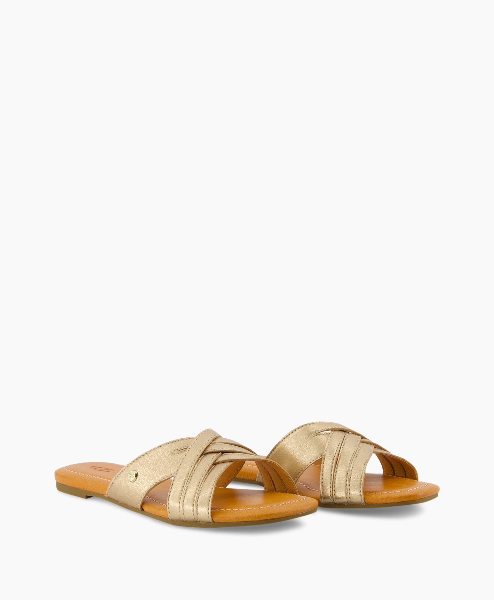 Sandaal Zonder Hak W Kenleigh Slide Goud Sandaal Zonder Hak W Kenleigh Slide Goud