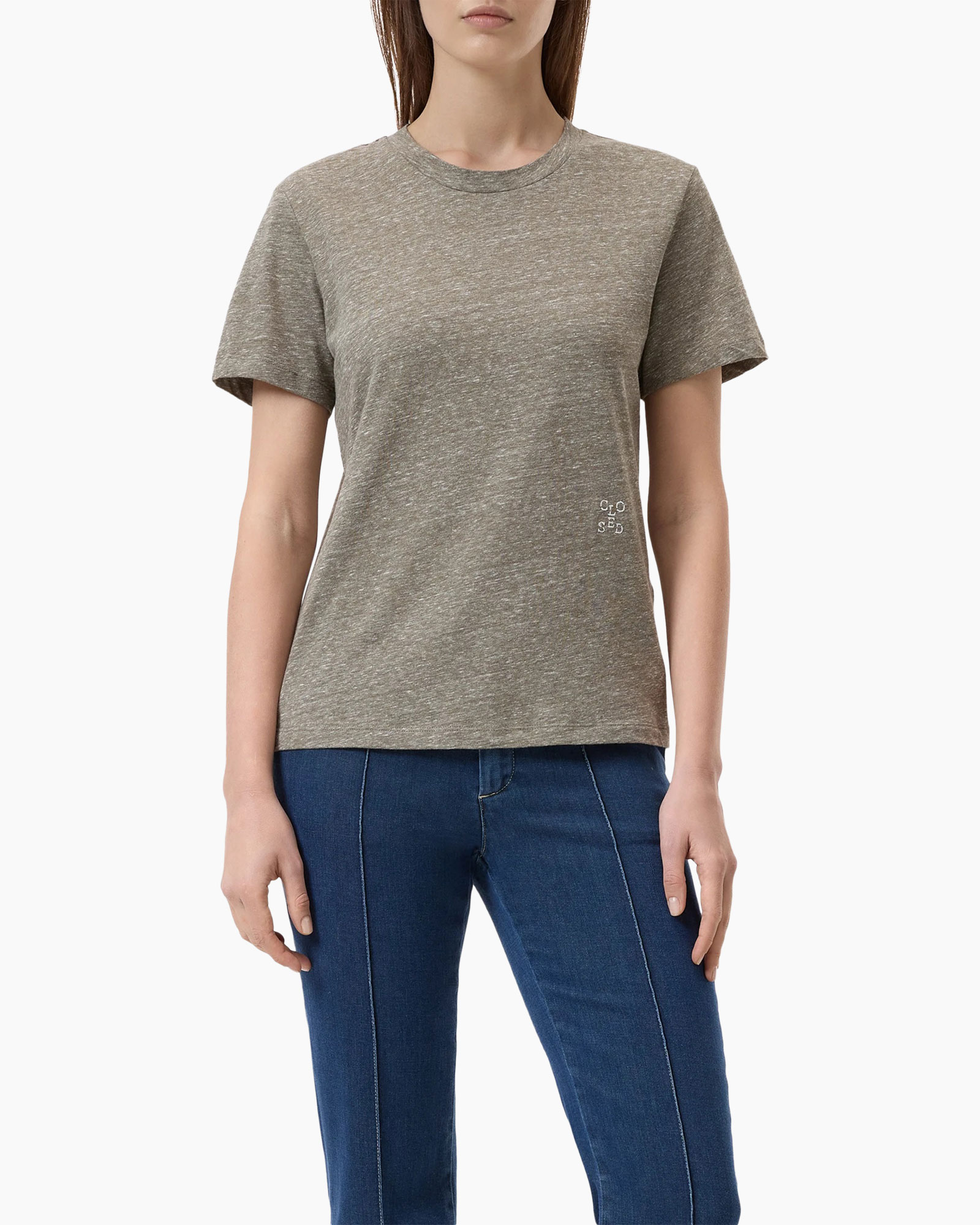 T-shirt Korte Mouw Basic Groen