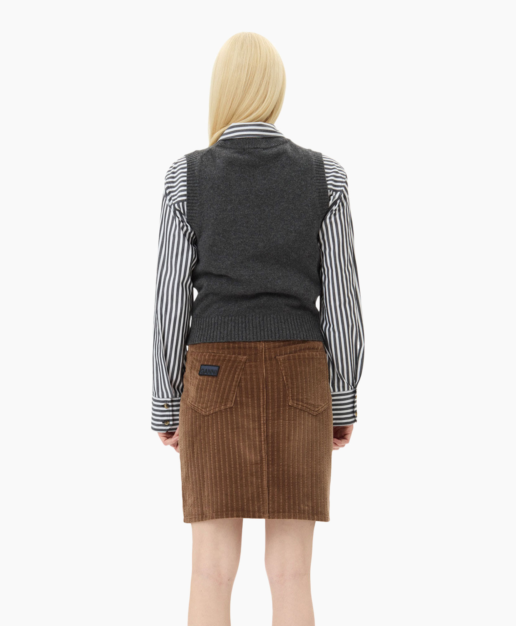 Pullover Graphic Wool Mix Cats Donker Grijs