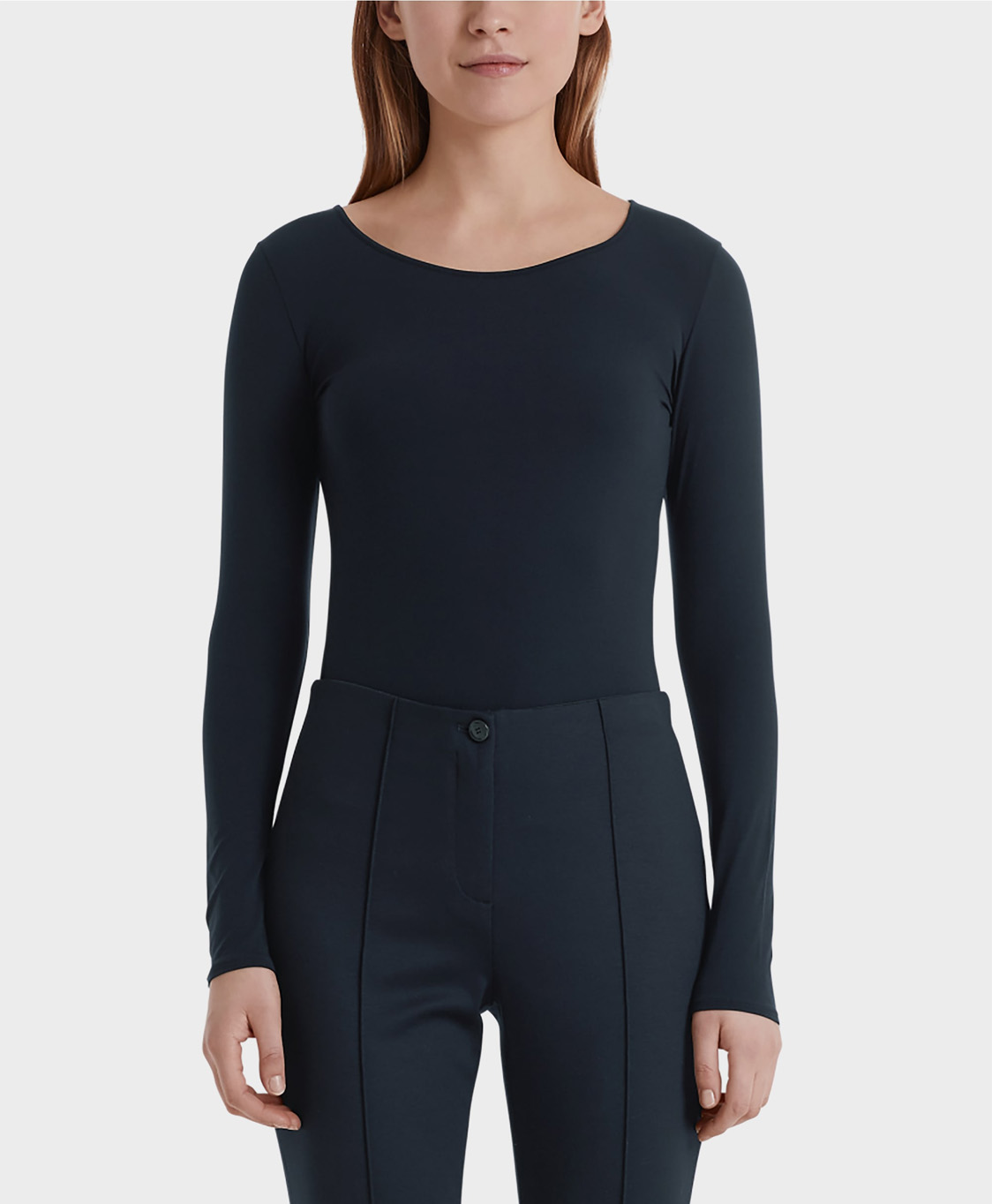 Marccain Essentials T-shirt +e 48.35 J03 Donker Blauw