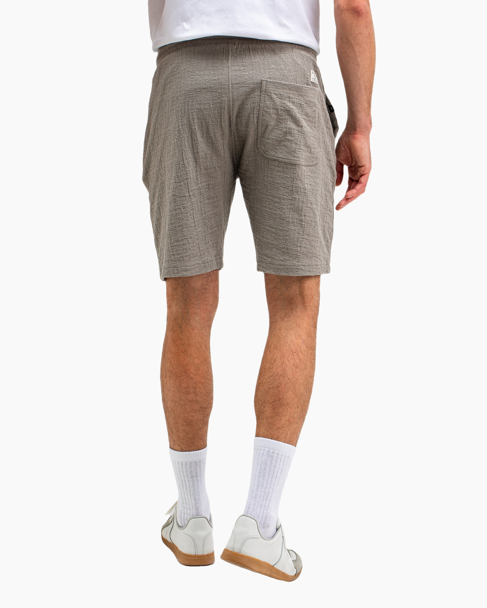 Korte Broek Ripley Structure Licht Grijs