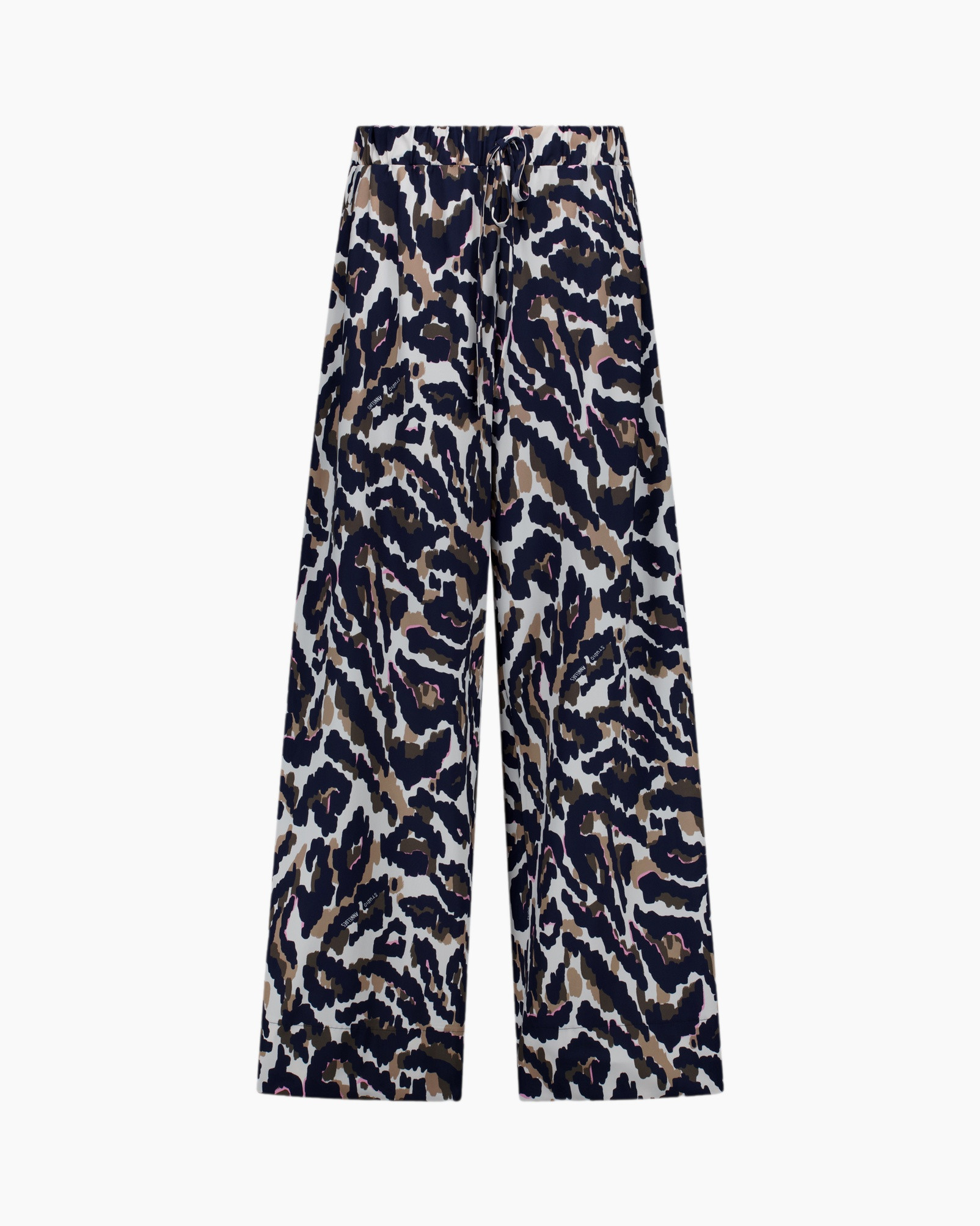 broek, wijdlopende, dierenprint, luipaard, touwtjeselastiek