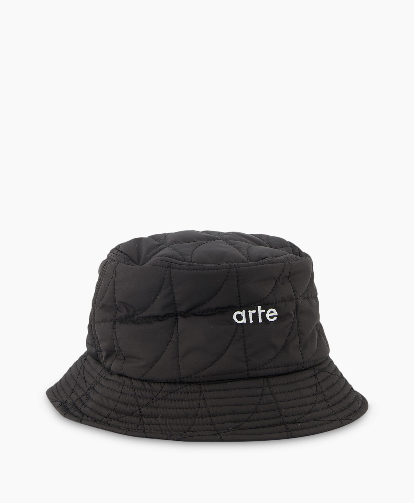 Hoed Bauhaus Quilted Bucket Hat Zwart